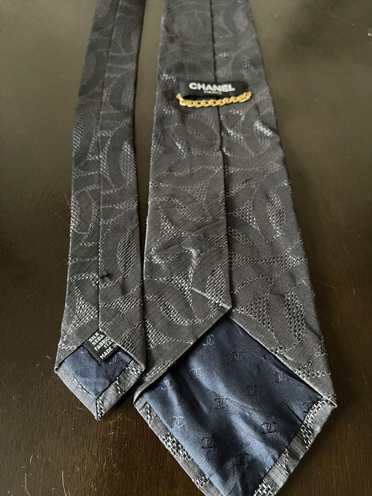 Chanel Chanel Silk Tie CC Monogram Size ONE SIZE - 3 Thumbnail