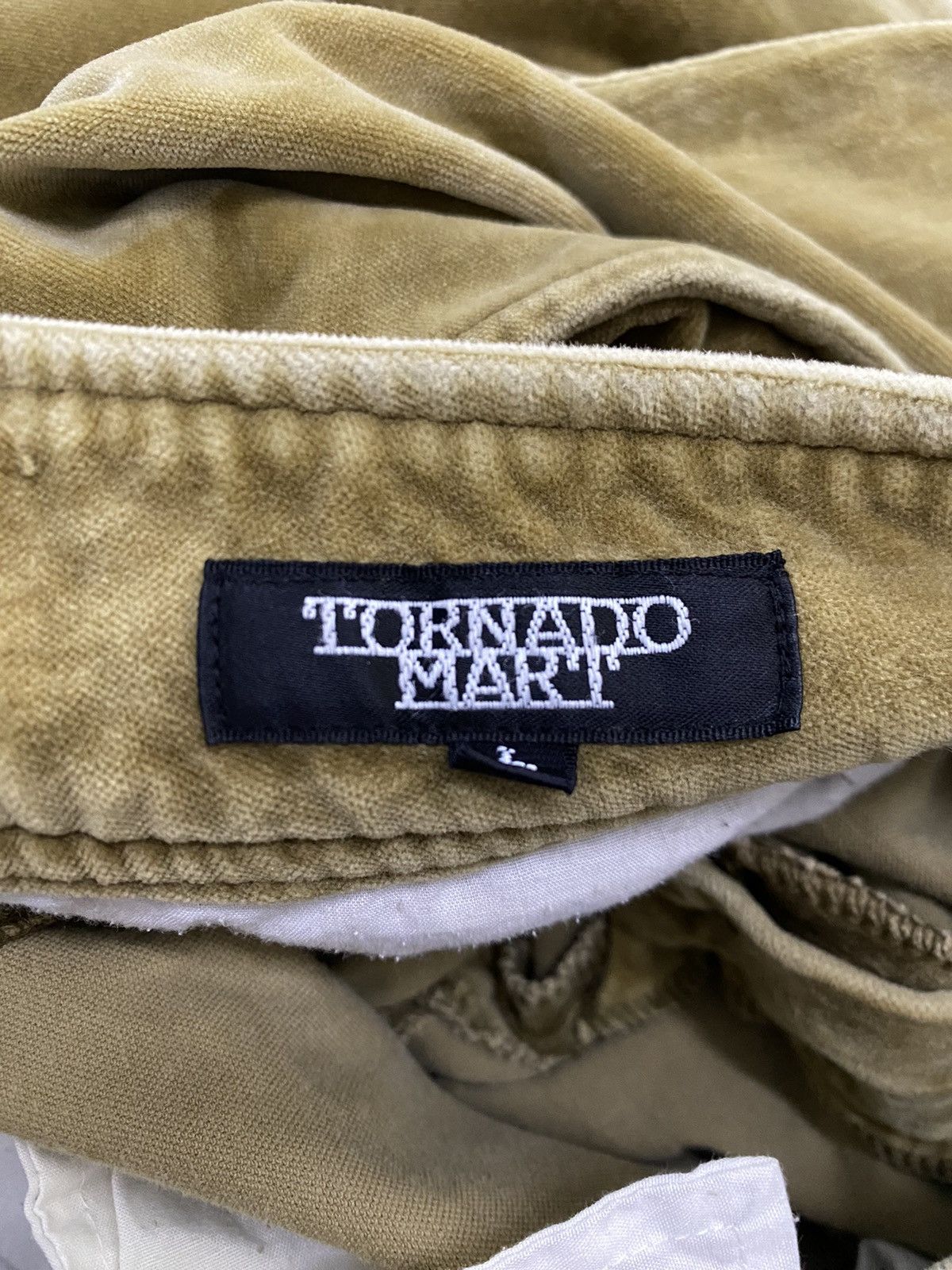 Japanese Brand FLARE TORNADO MART VELVET BUTTON UP Size US 33 - 8 Thumbnail