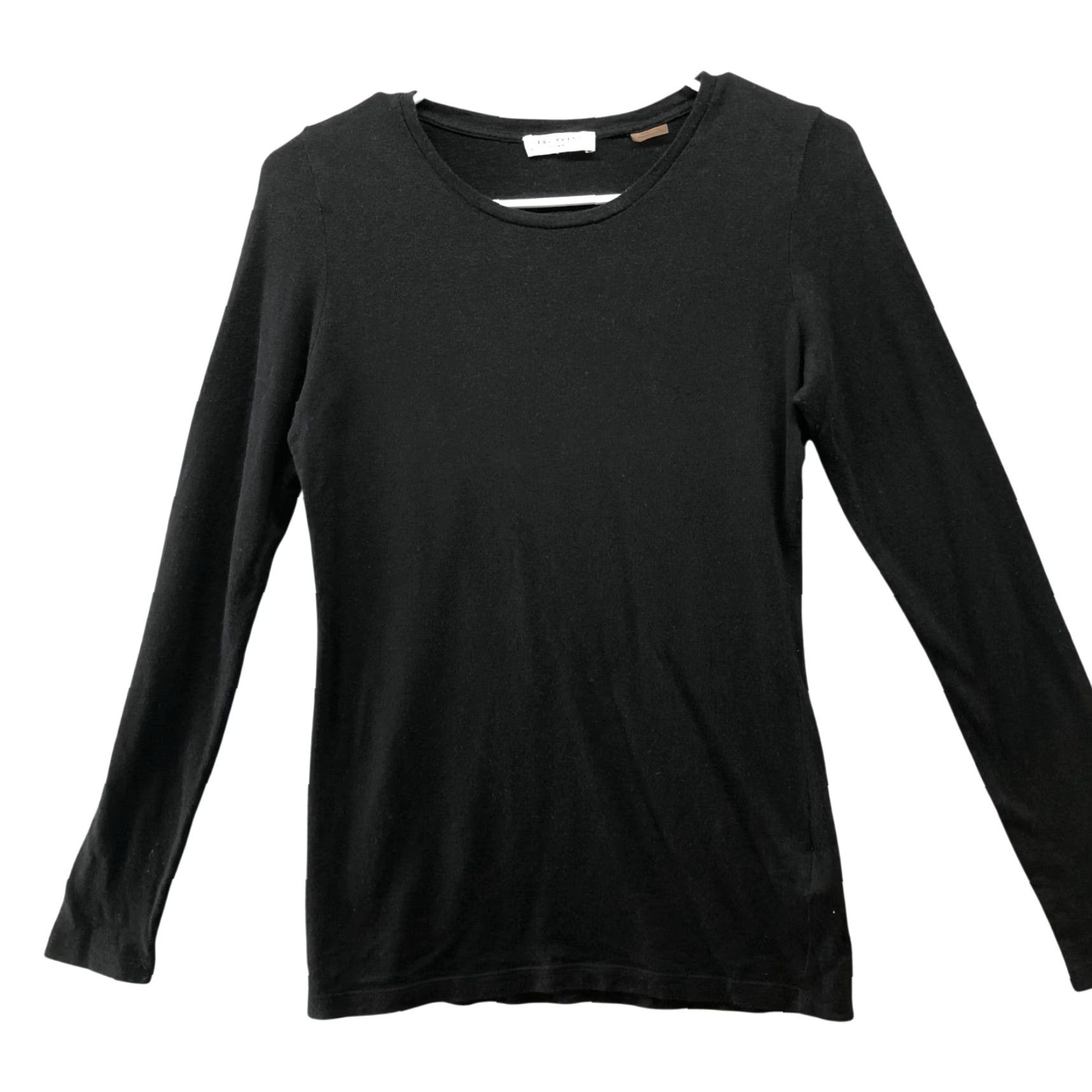 Equipment Equipment Femme T-Shirt Shirt Womens XS Black Crew Neck Long Sleeve Angora Cashmere Blend Size XS / US 0-2 / IT 36-38 - 2 Thumbnail