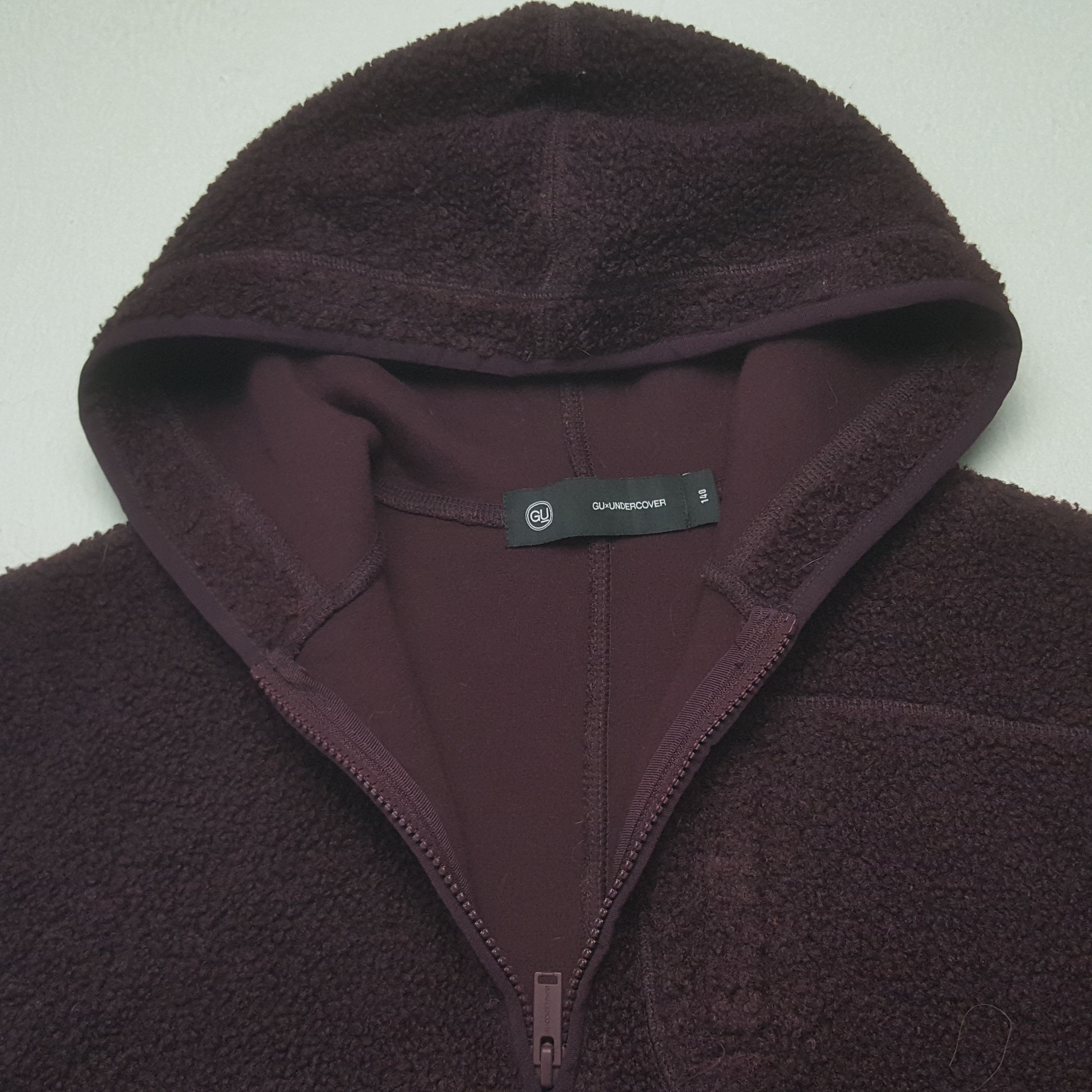 Gu x Undercover Custom Big U Art Fleece Jacket Hoodies