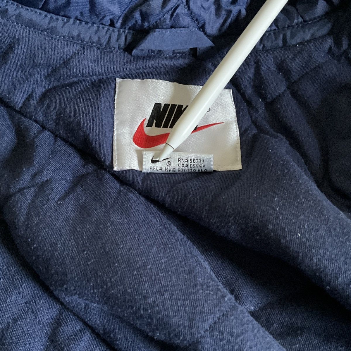 Nike Vintage 90’s L Nike Blue Lined Jacket Zip 90s VTG Size US L / EU 52-54 / 3 - 5 Thumbnail
