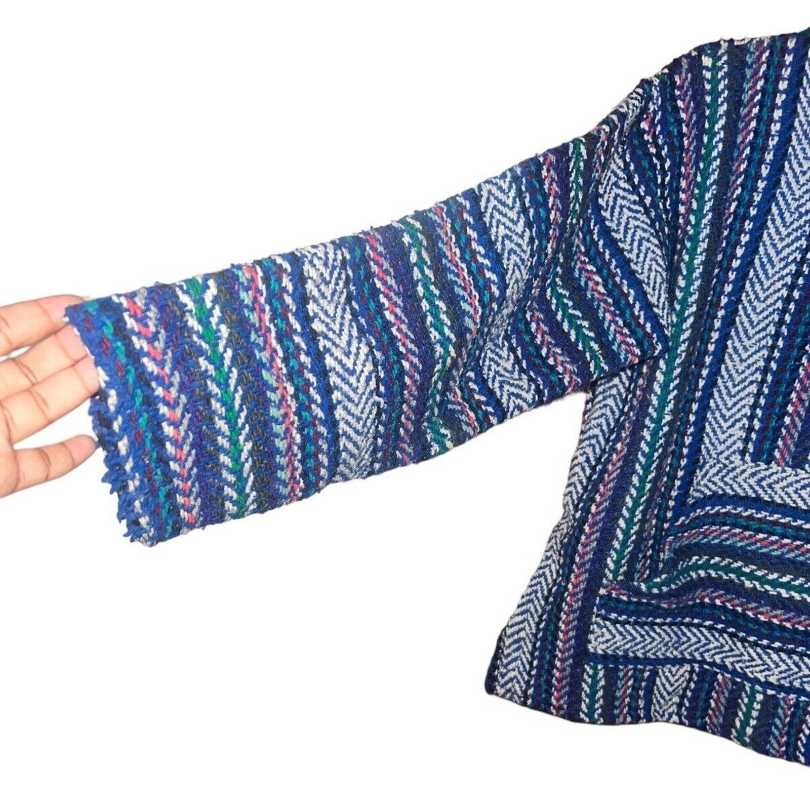 Baja Joe Baja Joe Hoodie Poncho Medium Drug Rug Blue/Green/White/Pink Size US M / EU 48-50 / 2 - 3 Thumbnail