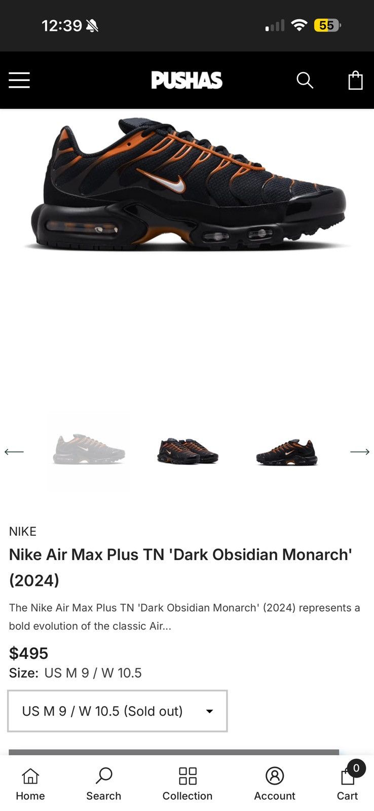 Nike Nike Air Max Plus TN 'Dark Obsidian Monarch' (2024) Size US 9 / EU 42 - 8 Thumbnail