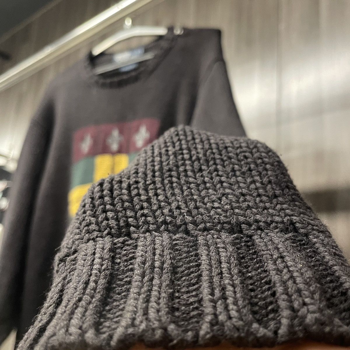 Ralph Lauren Vintage Polo Ralph Lauren Shield Crest Knit Sweater💥 Size US L / EU 52-54 / 3 - 5 Thumbnail