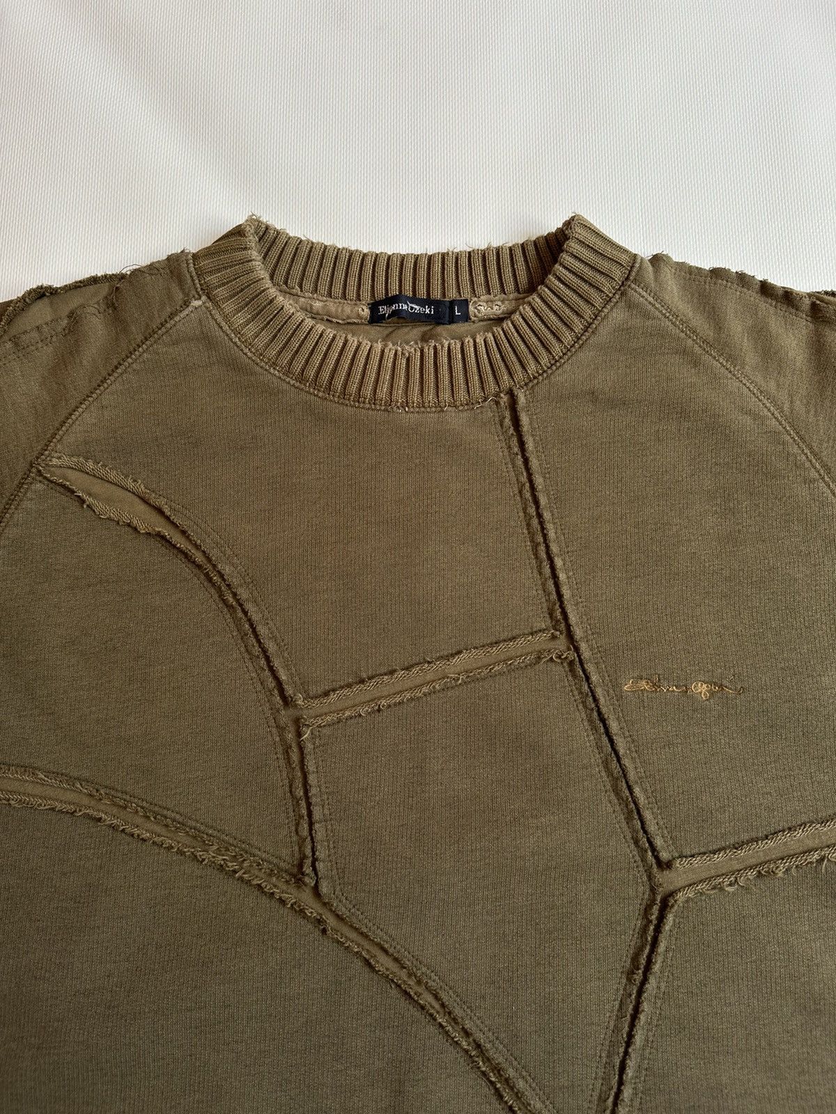 Japanese Brand Etienne Ozeki Patchwork Sweatshirt Size US L / EU 52-54 / 3 - 7 Thumbnail