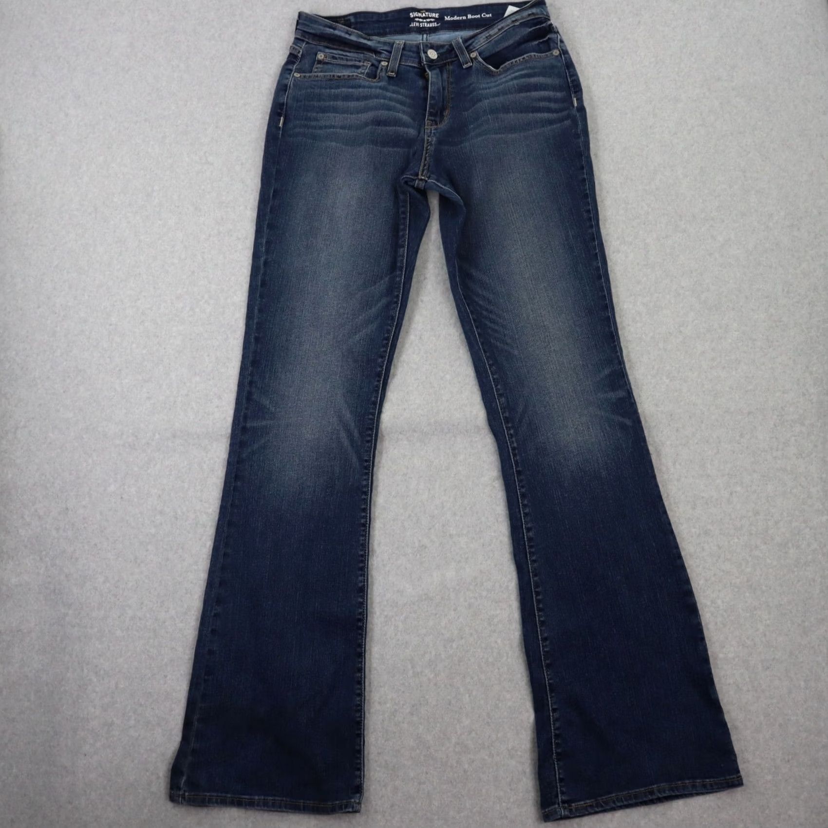 Levi's Levi Strauss Signature WOMEN Jeans Size 30 Boot Cut Blue Denim Size 30" / US 8 / IT 44 - 2 Thumbnail