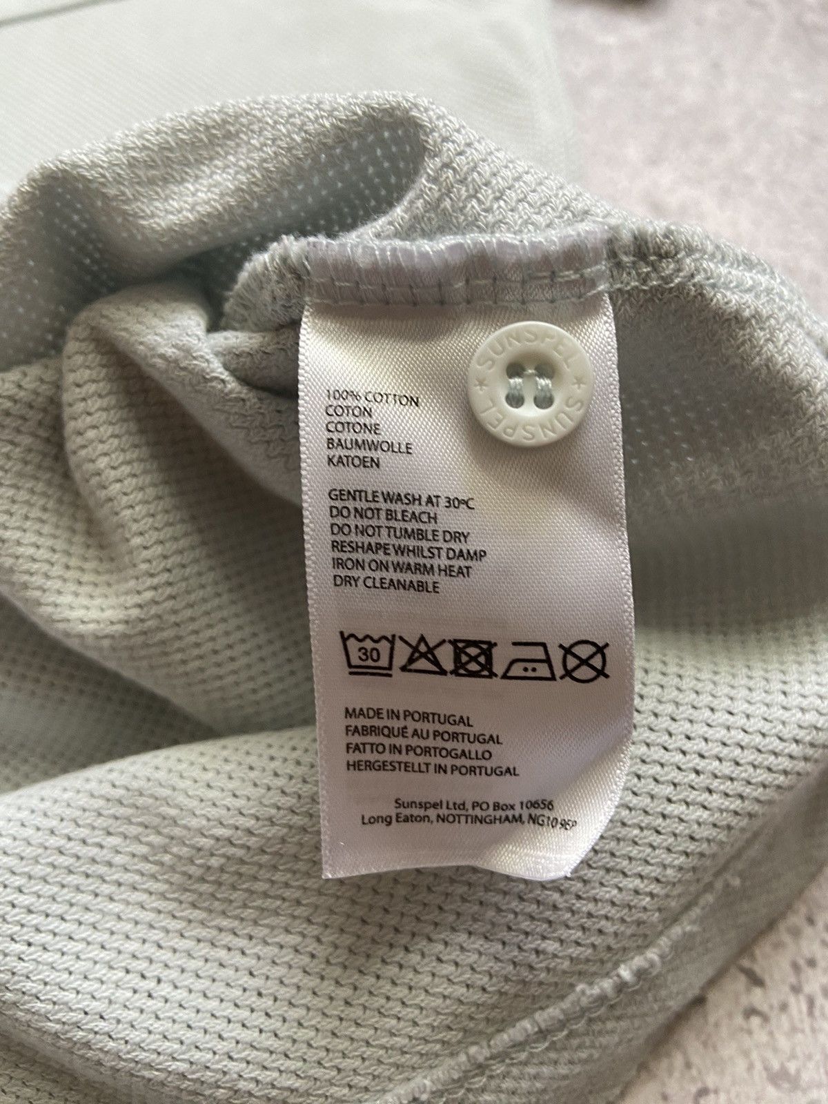 Sunspel Sunspel Gray Riviera Pocket Polo - Size S Size US S / EU 44-46 / 1 - 5 Thumbnail