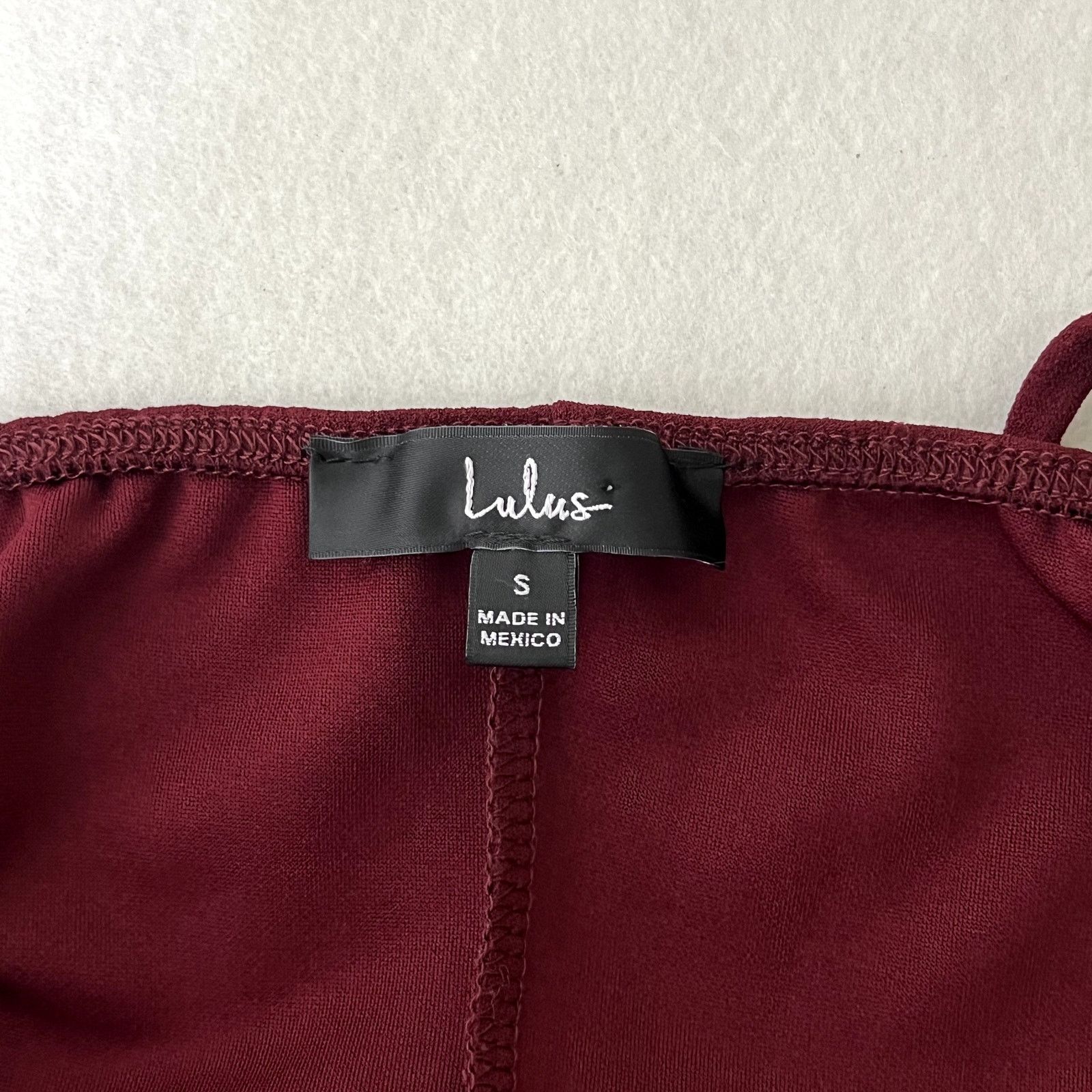 Other Lulus Sweetest Admirer Burgundy Ruched Surplice Maxi Dress Size S / US 4 / IT 40 - 6 Thumbnail