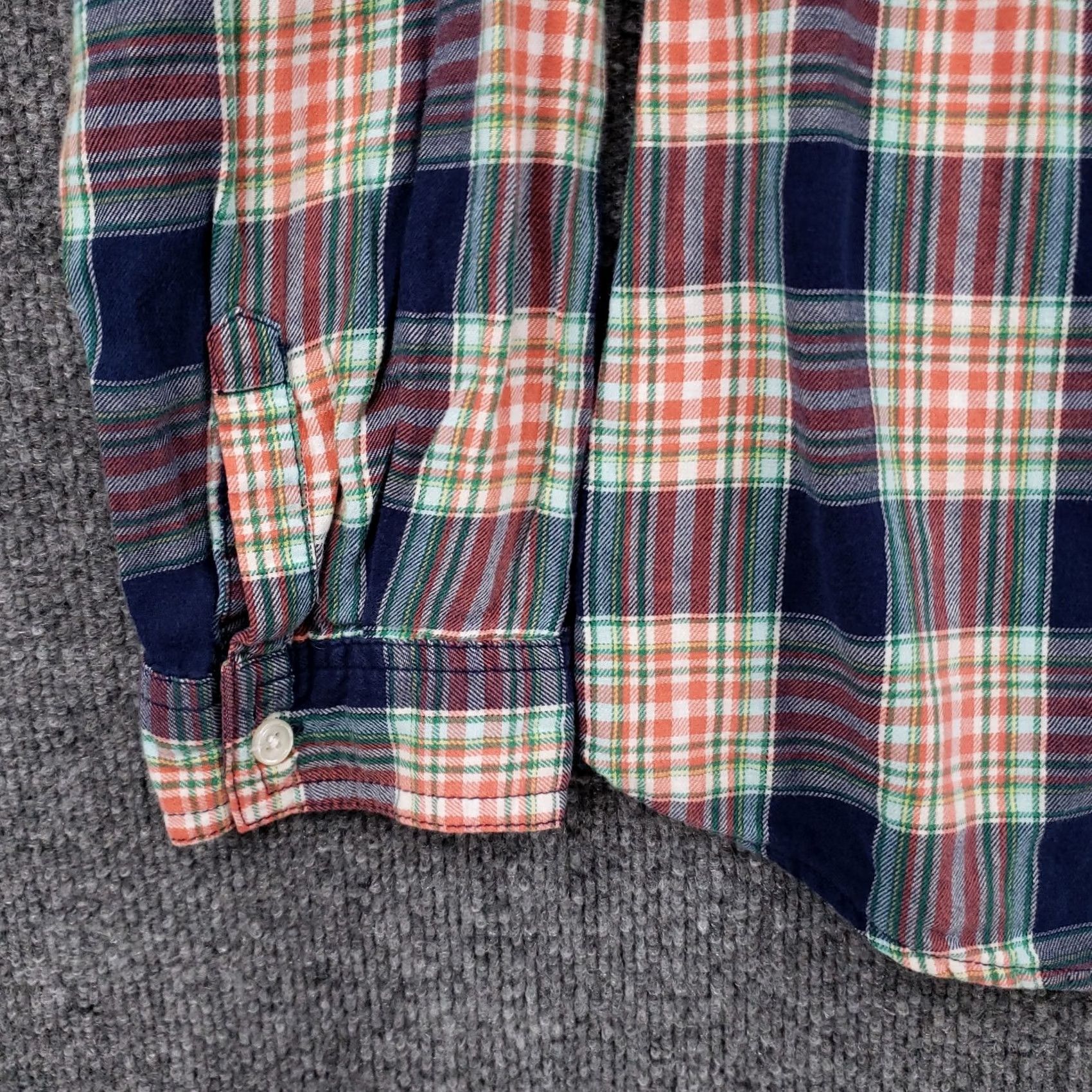 Old Navy Old Navy Shirt Mens L Large Casual Button-Up Blue Plaid Pockets Long Sleeves Size US L / EU 52-54 / 3 - 6 Thumbnail
