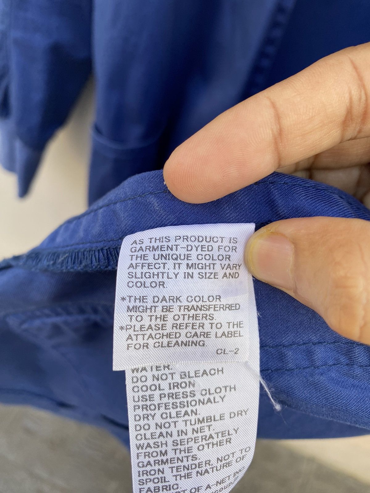 Designer × Issey Miyake × mercibeaucoup Mercibeaucoup by ISSEY MIYAKE Long Parka Blue Garment-Dyed Size US L / EU 52-54 / 3 - 17 Thumbnail