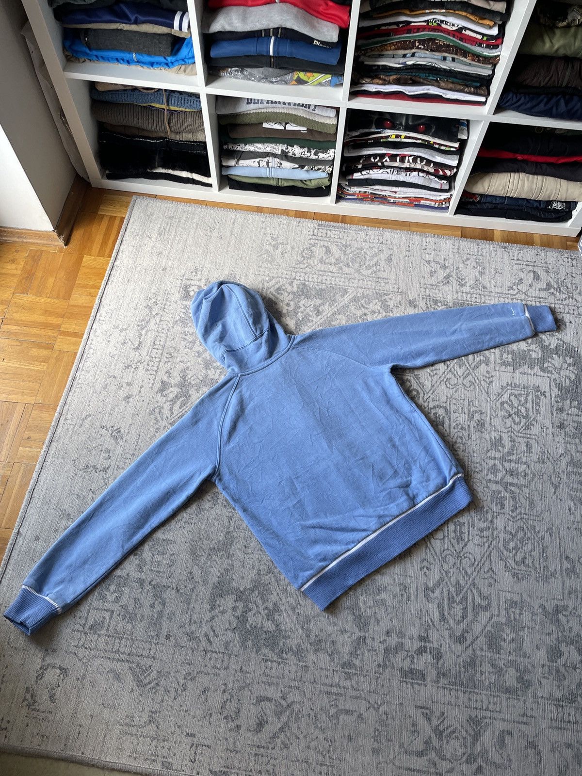 Japanese Brand × Nike × Vintage Vintage Nike Zip Hoodie Carolina Boxy Cropped Japanese Drill Size US S / EU 44-46 / 1 - 10 Thumbnail