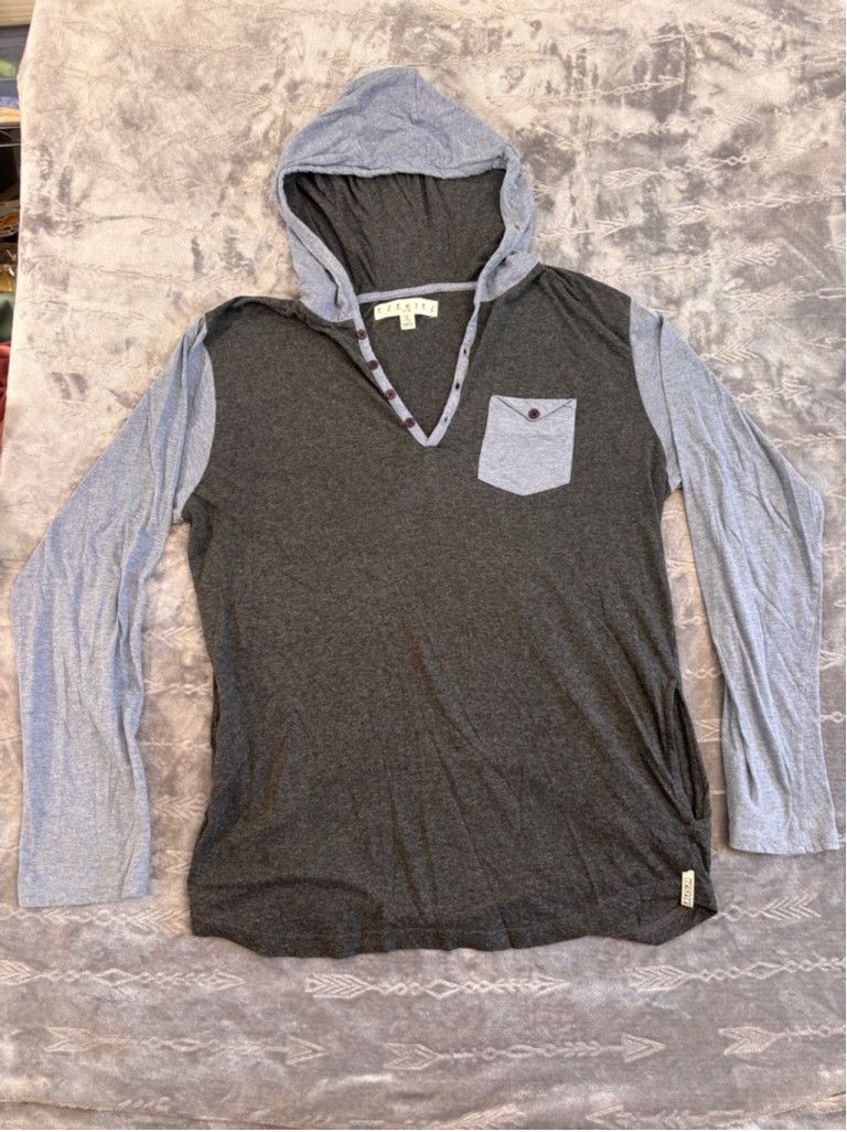Ezekiel Men's Ezekiel Hoodie XL Gray Long Sleeve Size US XL / EU 56 / 4 - 1 Thumbnail