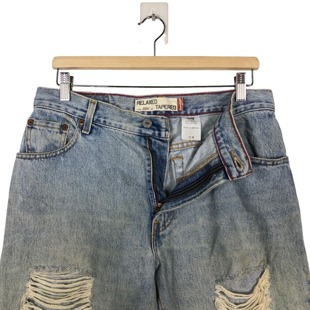 Levi's 🔥90’s Vintage Distressed Denim Jeans Levi’s Lot 550 Size US 32 / EU 48 - 11 Thumbnail