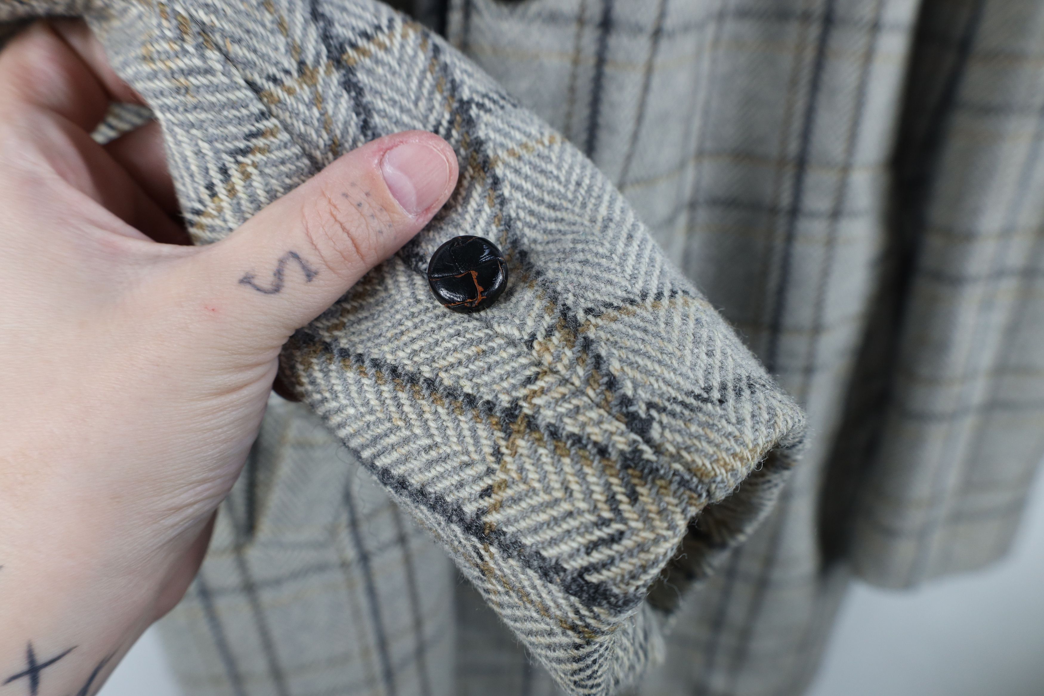 Vintage Vintage 70s Streetwear Plaid Fleece Lined Jacket USA Size US XXL / EU 58 / 5 - 6 Thumbnail