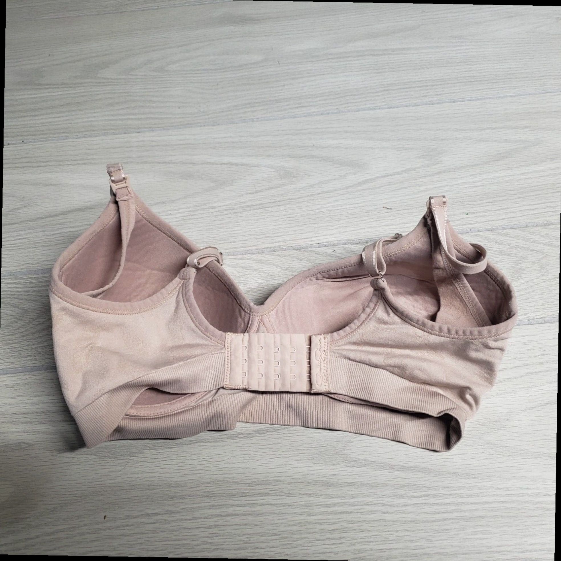 Jessica Simpson Soft Tan Nubile Bra for Breastfeeding Adult Women with Underwire Support in M Medium Size ONE SIZE - 2 Thumbnail