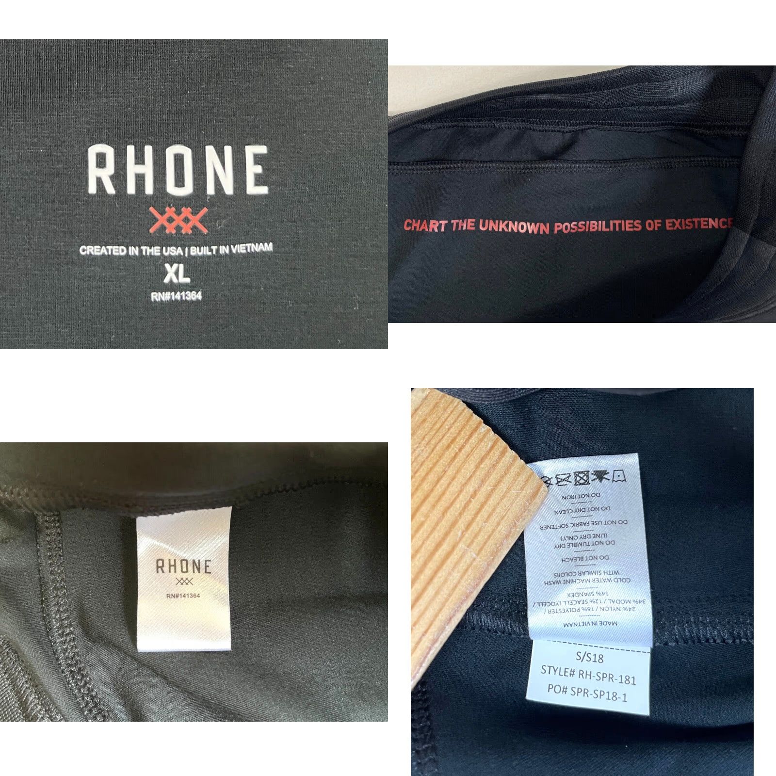 Rhone Rhone Men's Jogger Pants Activewear Comfort XL Charcoal Pockets Elastic Waist Athletic Size US 36 / EU 52 - 8 Thumbnail