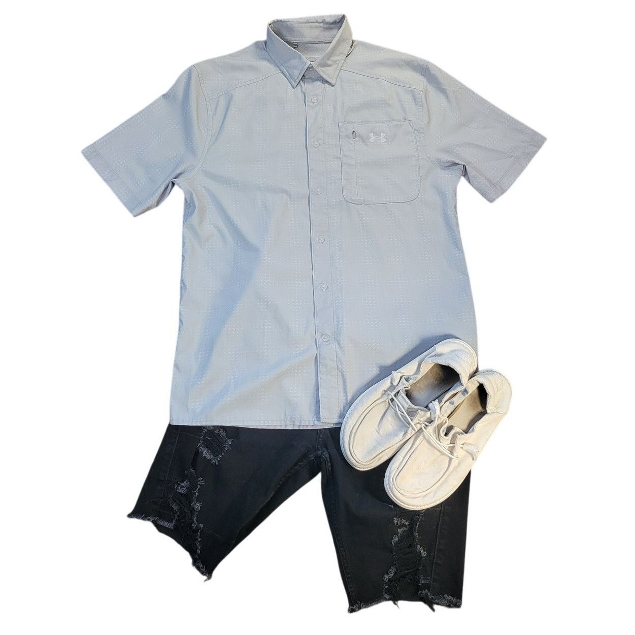 Under Armour UA Utility Quick Dry Shirt UPF Gray M Luxe Tech Gorpcore Size US M / EU 48-50 / 2 - 1 Thumbnail