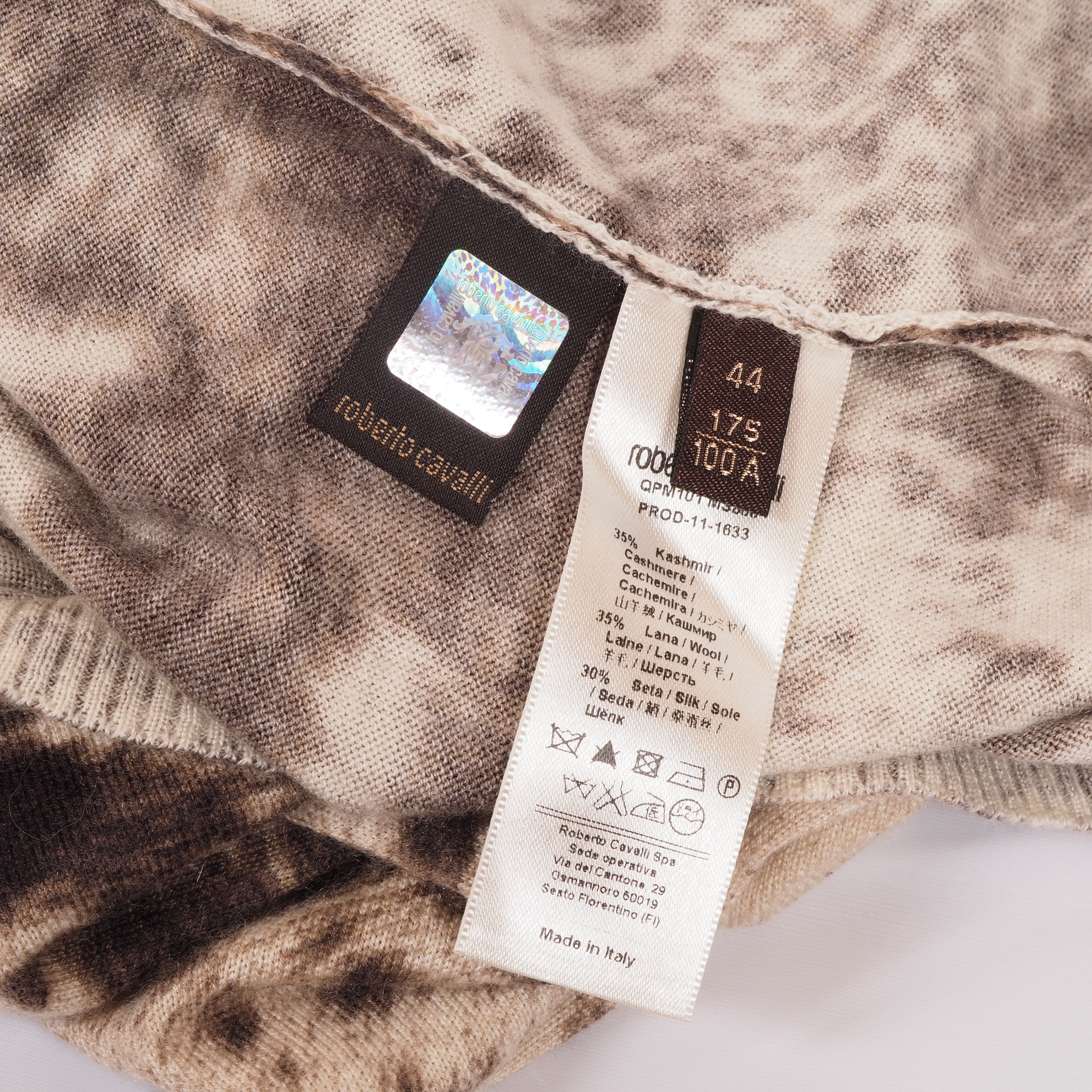 Roberto Cavalli Roberto Cavalli Vintage Knit Turtleneck Top Animal Print Size M / US 6-8 / IT 42-44 - 7 Thumbnail