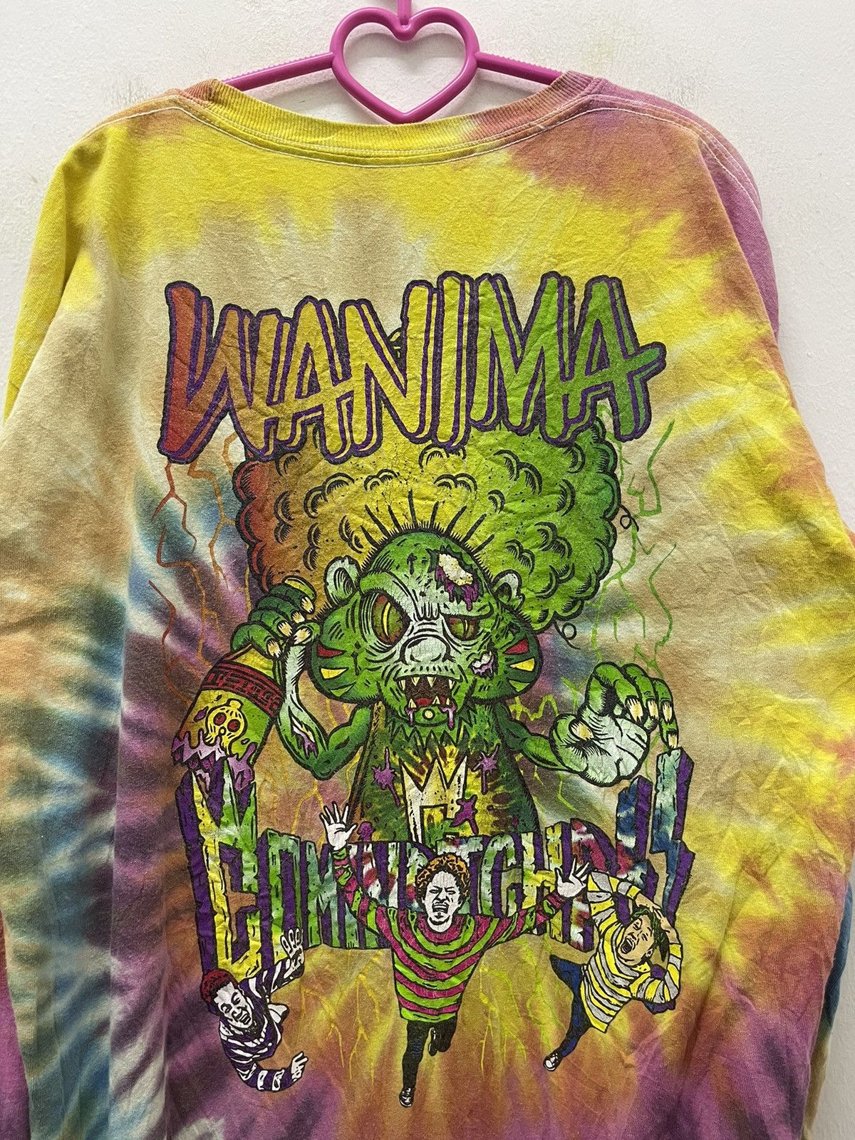 Band Tees Rare WANIMA No Image Felt Thing Japan Band Tie Dye Size US L / EU 52-54 / 3 - 2 Thumbnail