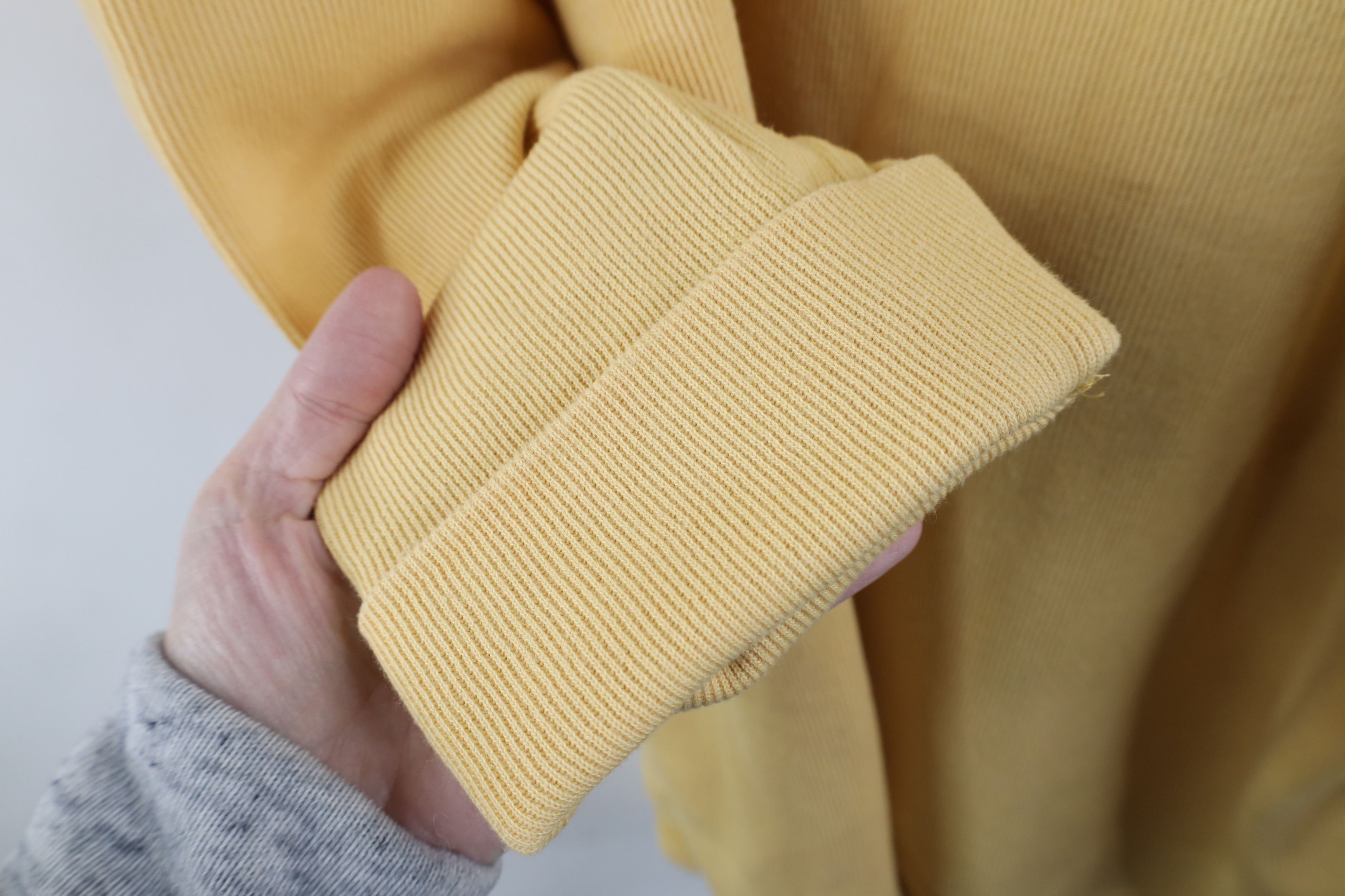 Express × Vintage Vintage 90s Express Ribbed Knit 3/4 Sleeve T-Shirt Yellow Size XL / US 12-14 / IT 48-50 - 6 Thumbnail