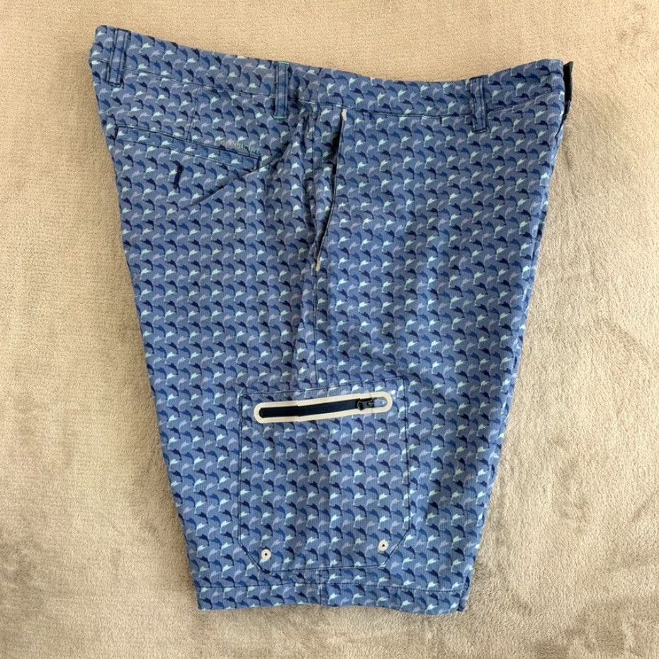Tommy Bahama TOMMY BAHA MA Cayman Marlin Mingle IslandZone Cargo Board Shorts Men 38 Blue Surf Size US 38 / EU 54 - 3 Thumbnail