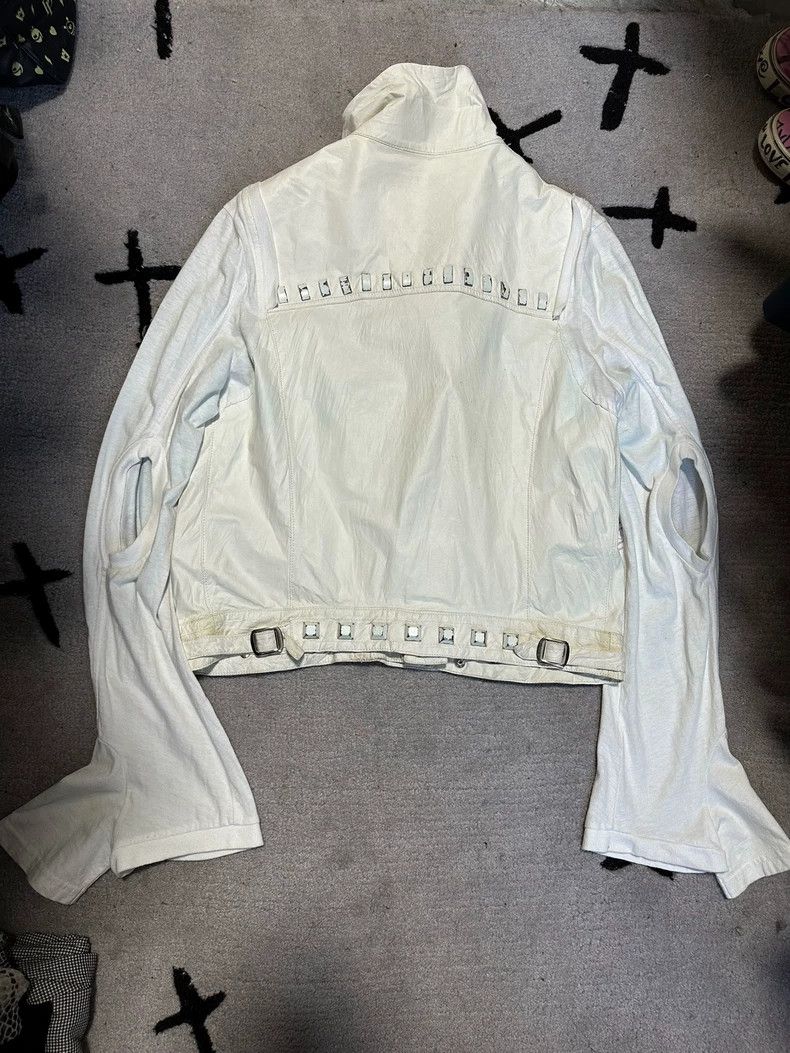 Undercover Undercover 06 SS structured white leather jacket 2502-Nexta Size US L / EU 52-54 / 3 - 5 Thumbnail