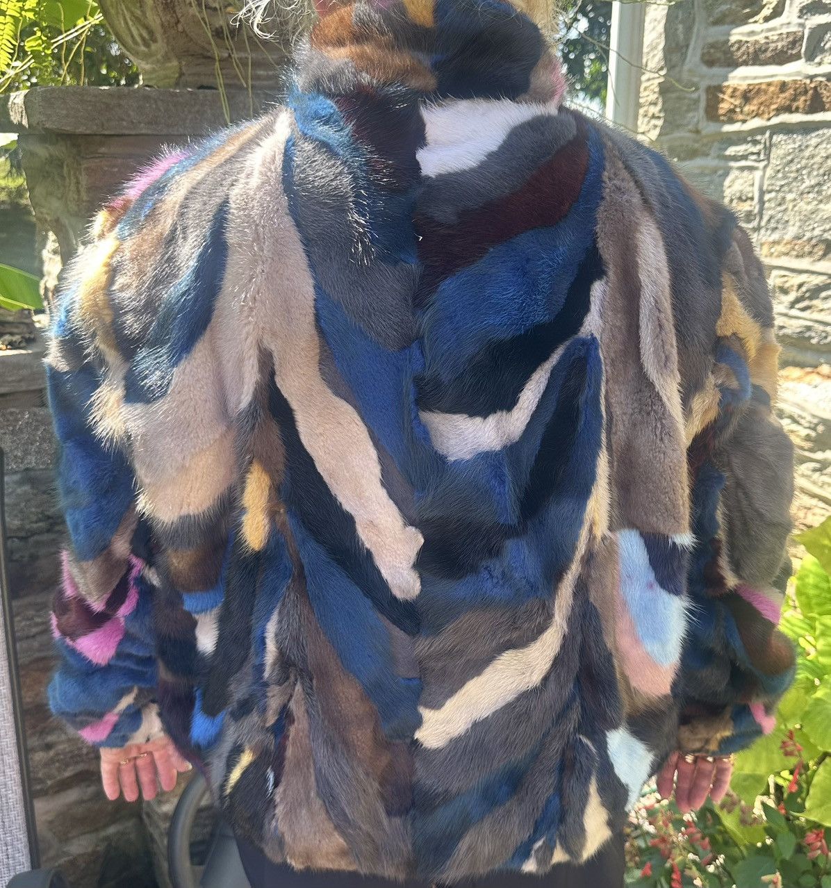 Saks Fifth Avenue $2999 Multicolor Mink Fur & Lamb Leather Bomber Jacket NEW Size L / US 10 / IT 46 - 5 Thumbnail