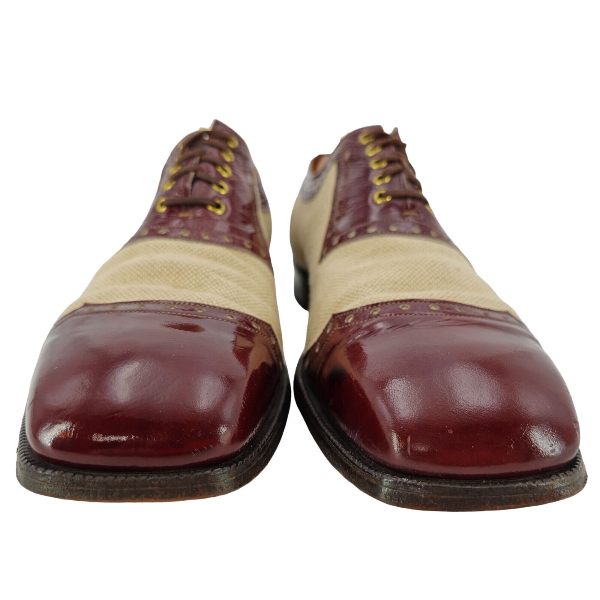 Johnston & Murphy Vintage Johnston & Murphy Aristocraft Spectator 10.5 Burgund Size US 10.5 / EU 43-44 - 9 Thumbnail
