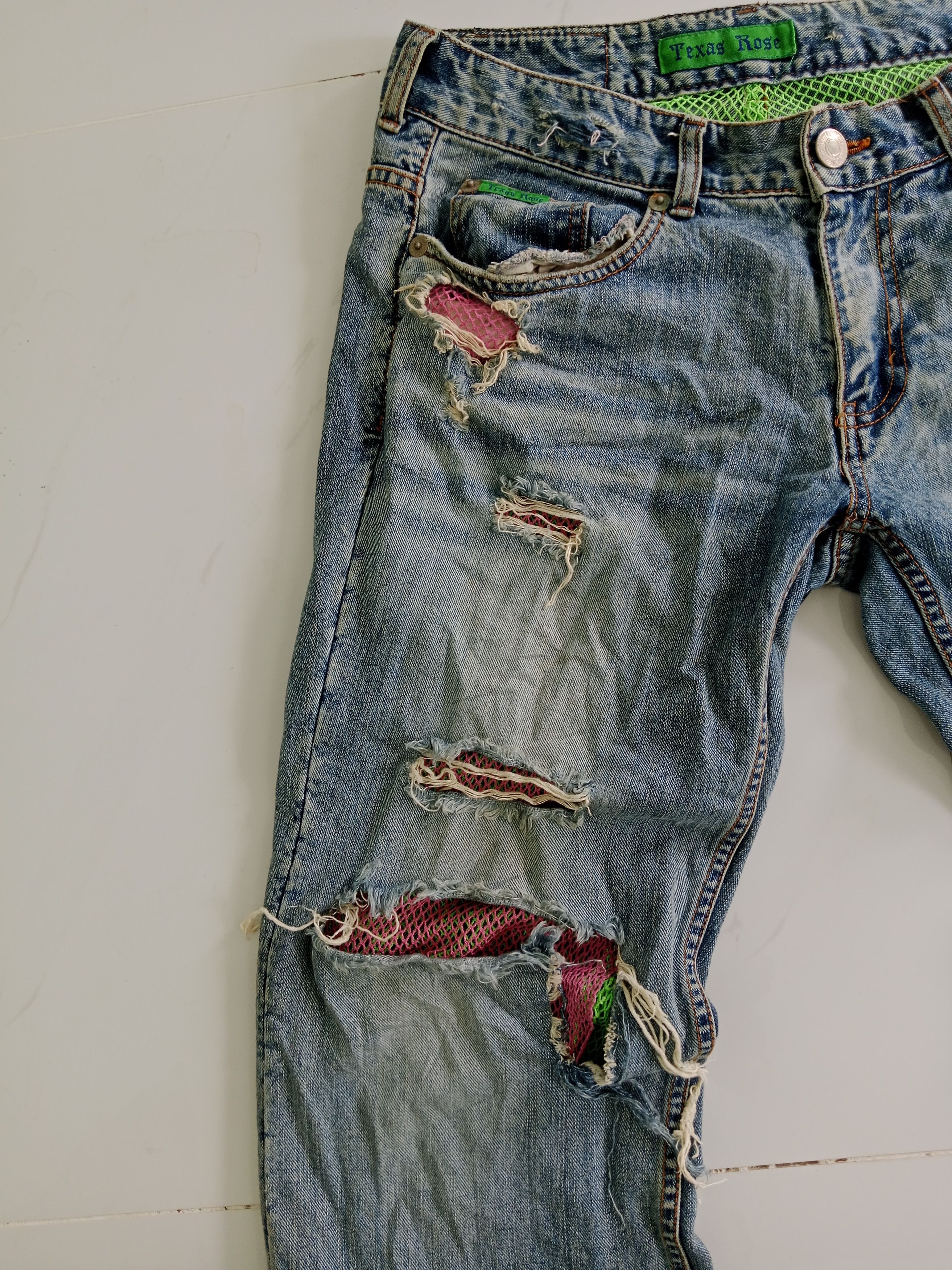 Other Distressed Denim Jeans Texas Rose Nice Style Size US 34 / EU 50 - 4 Thumbnail