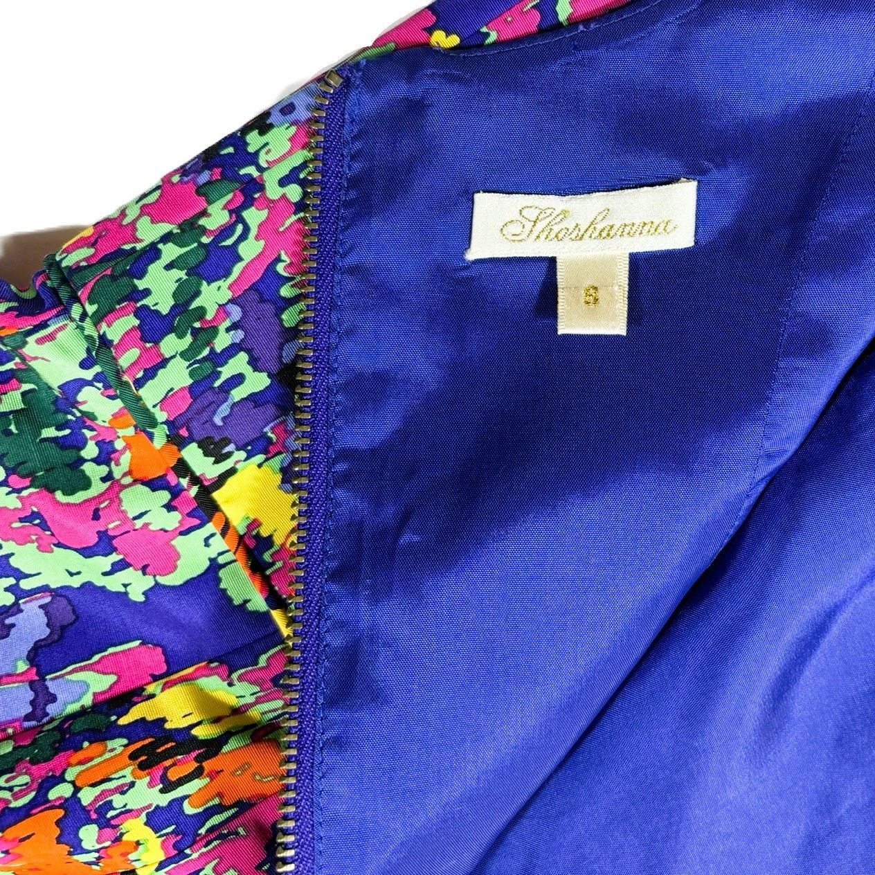 Other Shoshanna Size 8 Retro Dress Neon Design Knee Length 80s Size M / US 6-8 / IT 42-44 - 6 Thumbnail