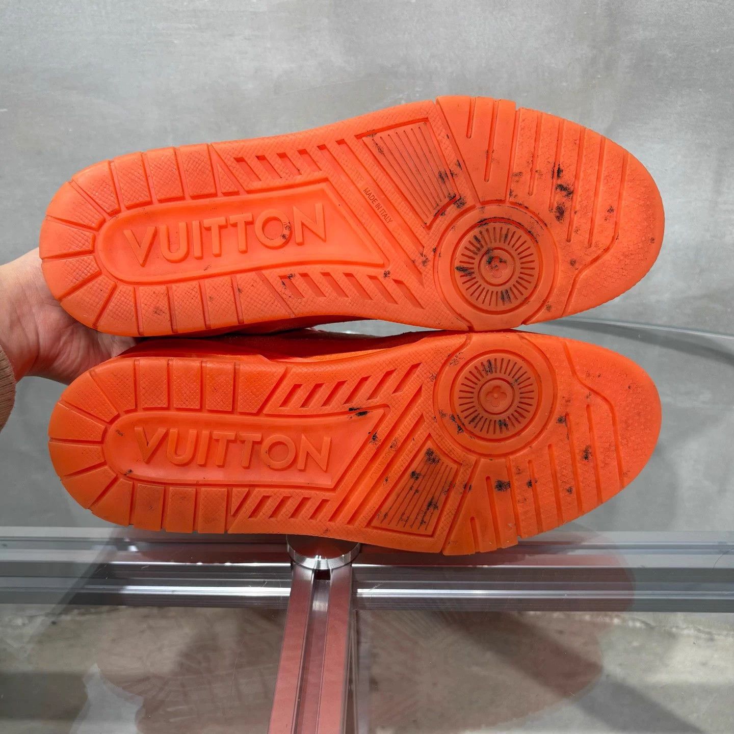 Louis Vuitton LV Trainer Orange UK7.5/41.5 Size US 8.5 / EU 41-42 - 7 Thumbnail