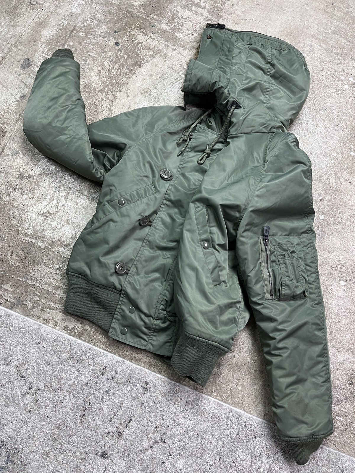 Vintage 1990s MILITARY BOMBER JACKET - LOT № 2255 Size US L / EU 52-54 / 3 - 6 Thumbnail