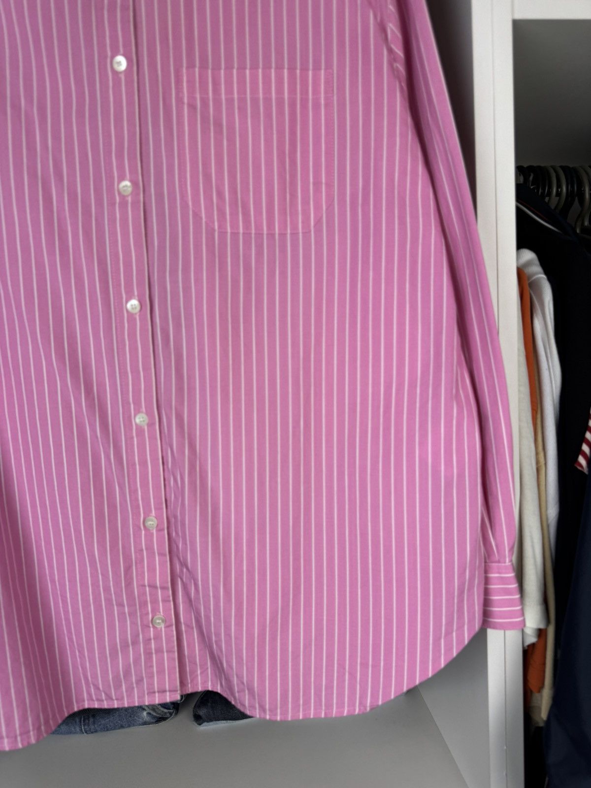 Sezane Sezane Women’s Button Up Shirt Long Sleeve Size 32 Size XXS / US 00 / IT 34 - 9 Thumbnail
