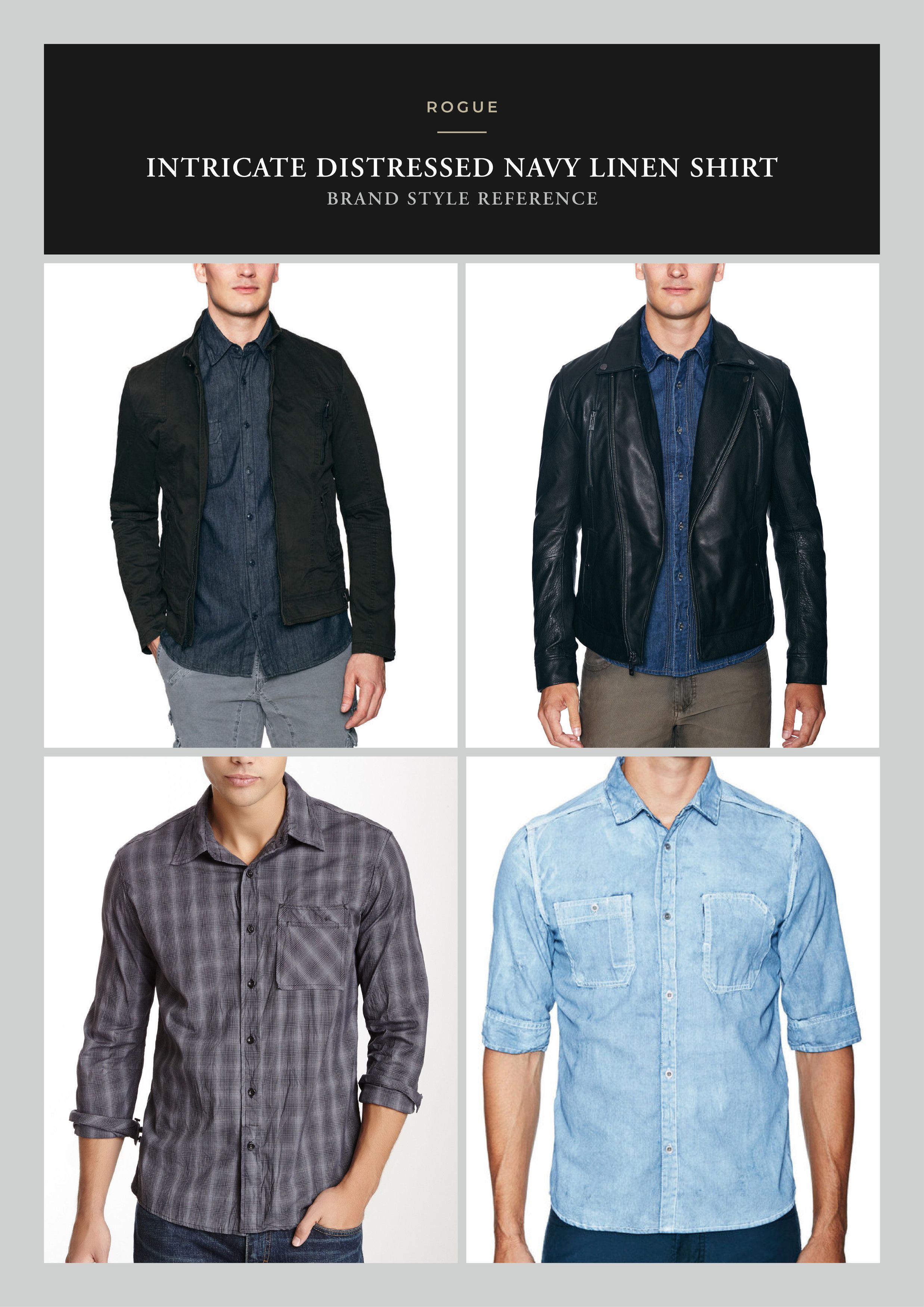 Rogue Effortless Cool ROGUE Distressed Linen Shirt, Badass Details Size US L / EU 52-54 / 3 - 8 Thumbnail