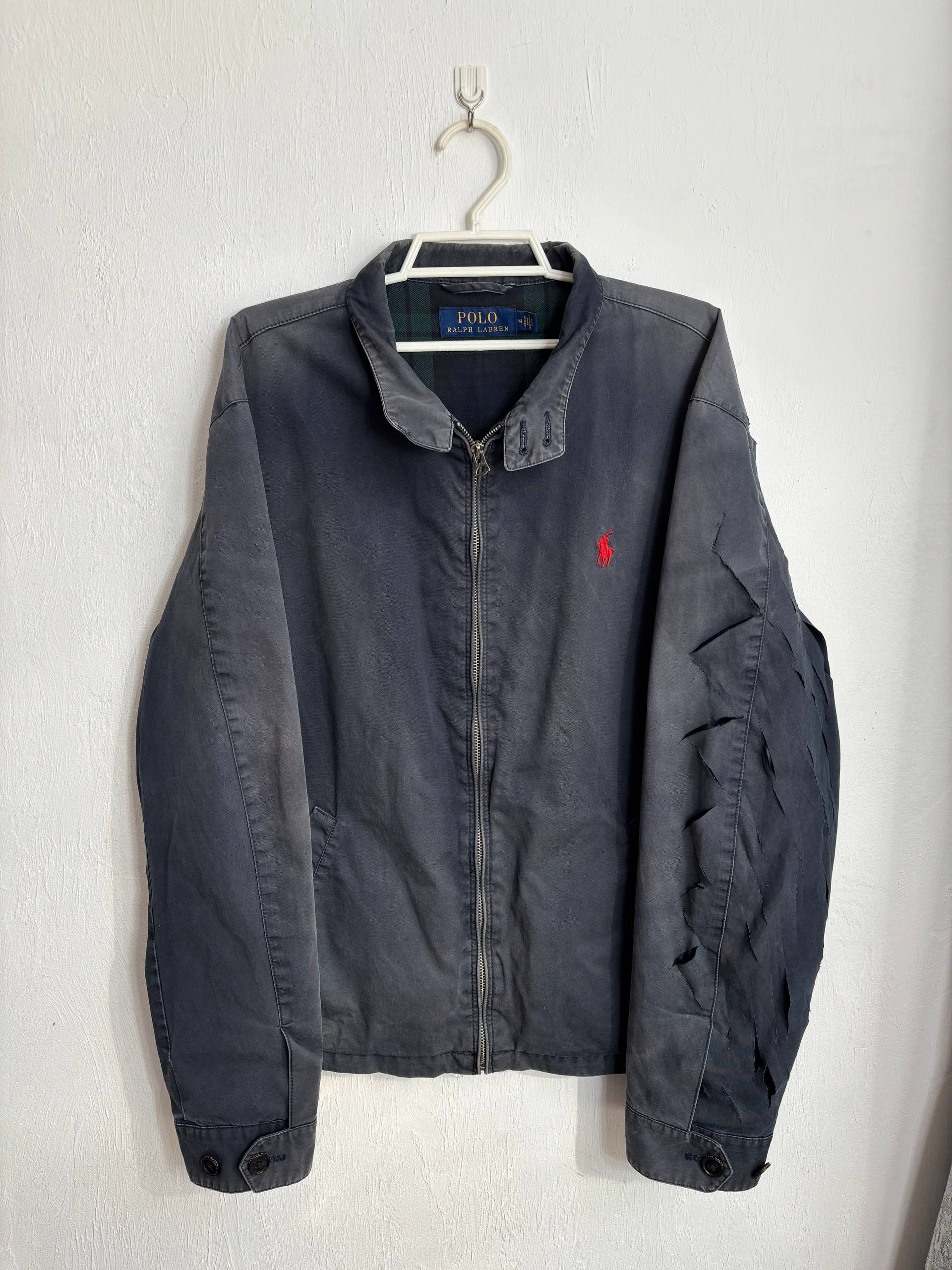 Polo Ralph Lauren 1 of 1 Polo Ralph Lauren Distressed Sun Fade Bomber Jacket Size US L / EU 52-54 / 3 - 1 Thumbnail