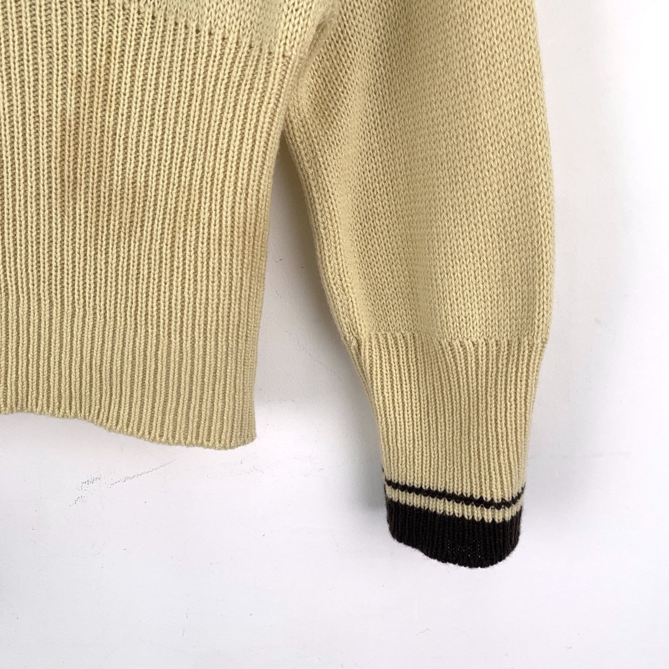 Miu Miu Miu Miu Striped Long-sleeve Knit Cardigan K26WX Size M / US 6-8 / IT 42-44 - 4 Thumbnail