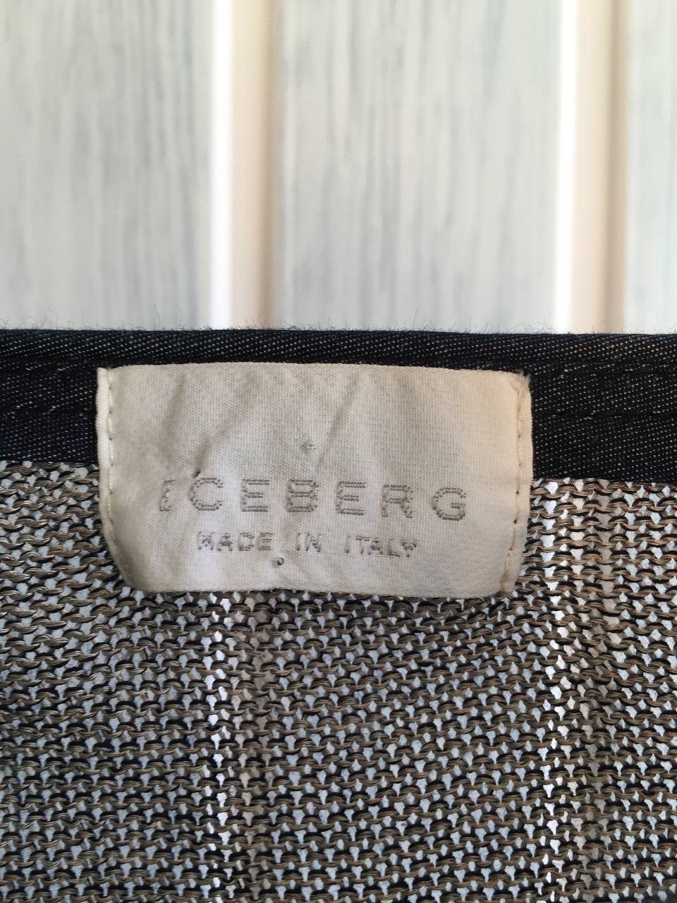 Iceberg × Vintage Vintage Iceberg Metal Knit Viscose Gilmar Pullover Sweater Size US XL / EU 56 / 4 - 6 Thumbnail