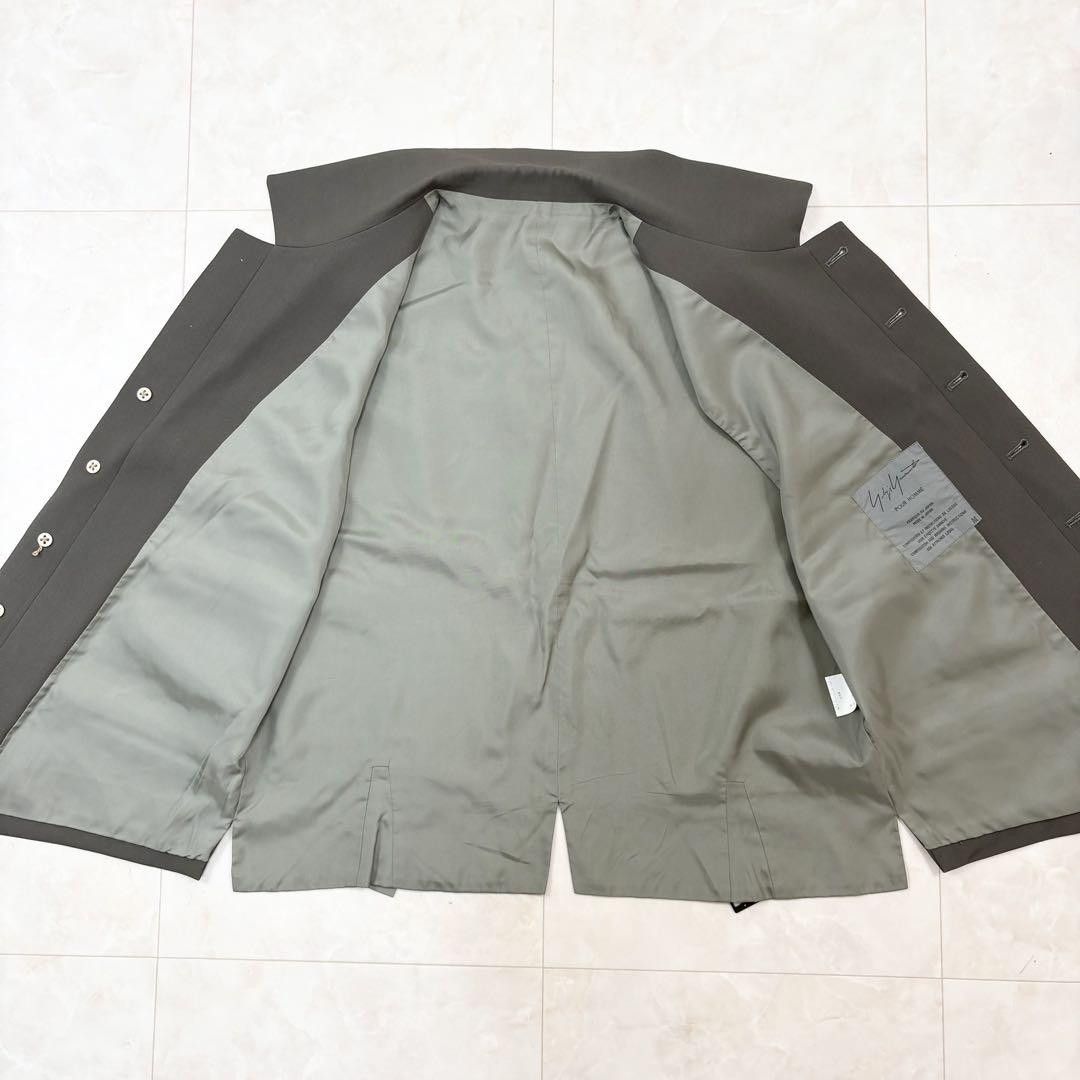 Yohji Yamamoto Yohji Yamamoto Pour Homme 80s Wool Gabardine Gilet Size US M / EU 48-50 / 2 - 3 Thumbnail