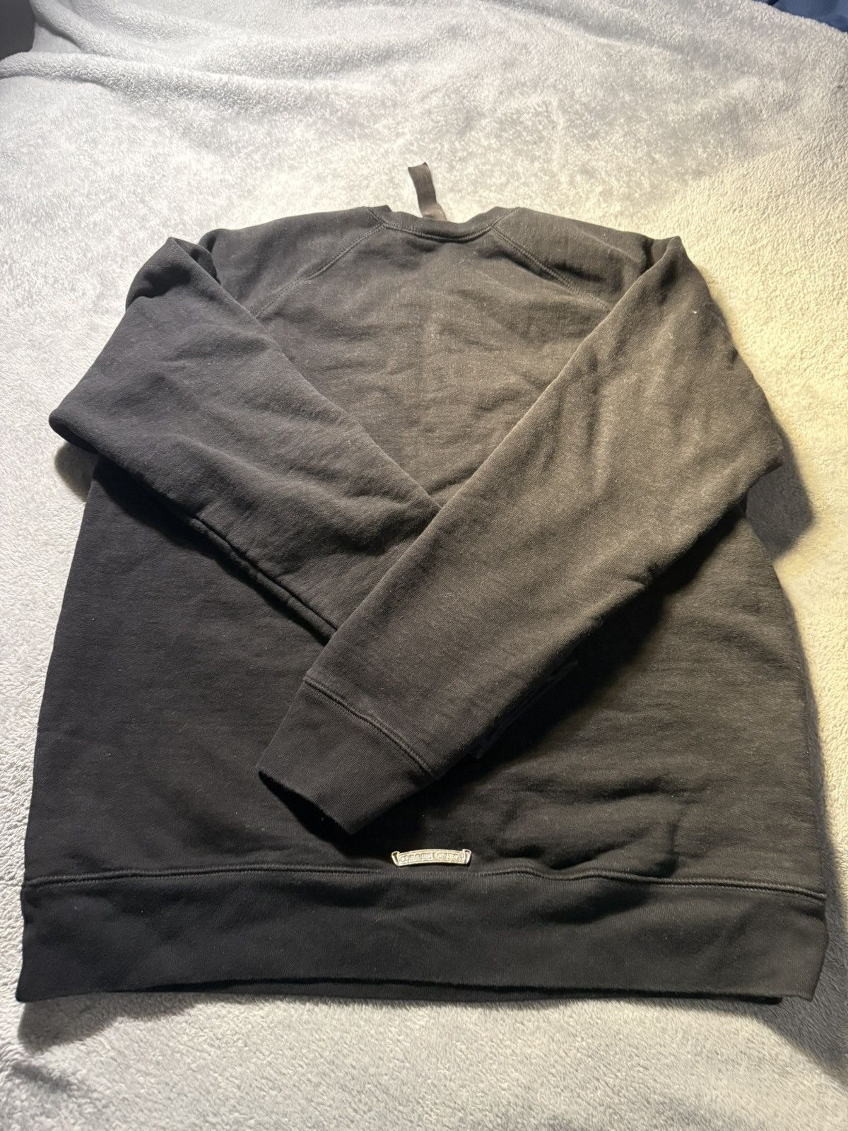 Chrome Hearts Chrome Hearts 3 Cross Embroidered Black Crewneck Size US L / EU 52-54 / 3 - 8 Thumbnail