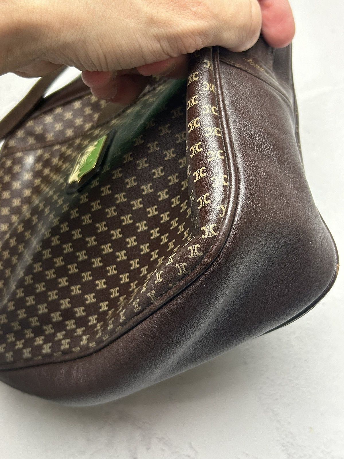 Celine × Designer Celine shoulder bag Triomphe gold hardware leather Size ONE SIZE - 13 Thumbnail
