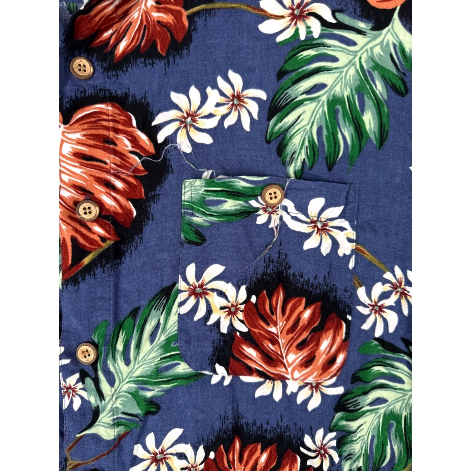 Vintage Knightsbridge Shirt Adult 3XL Blue Floral 100% Rayon Hawaiian Button Up Size US XXL / EU 58 / 5 - 6 Thumbnail