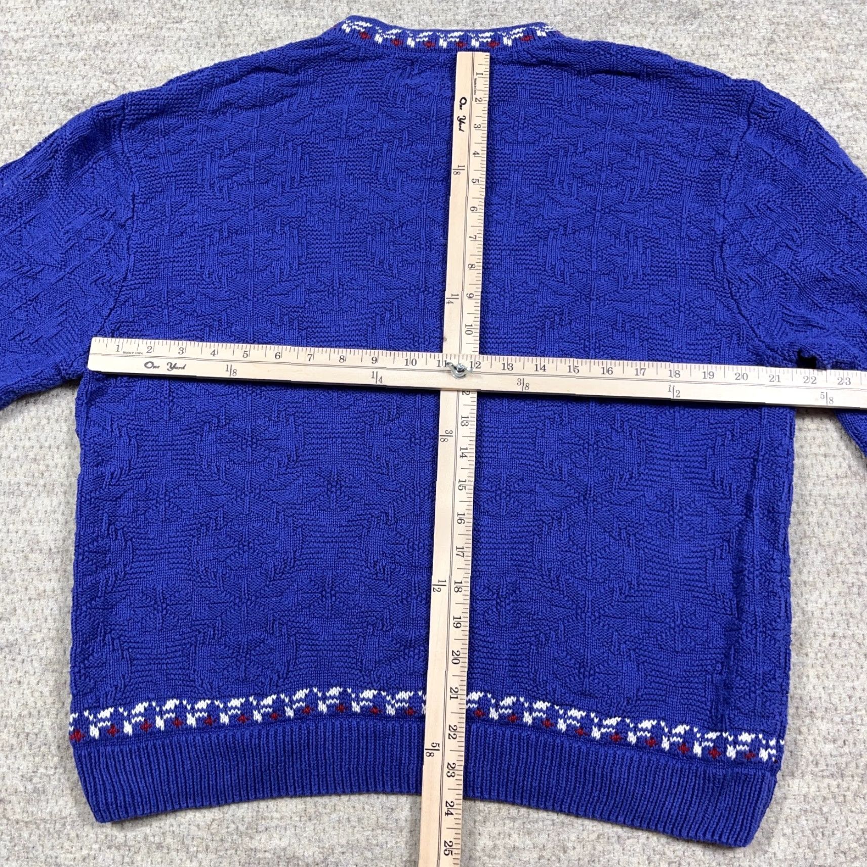 Vintage VINTAGE Cabela's Christmas Sweater Women L Blue Knit 90s Y2K Snowman Pullover Crew Neck Embroidered Logo Size L / US 10 / IT 46 - 7 Thumbnail