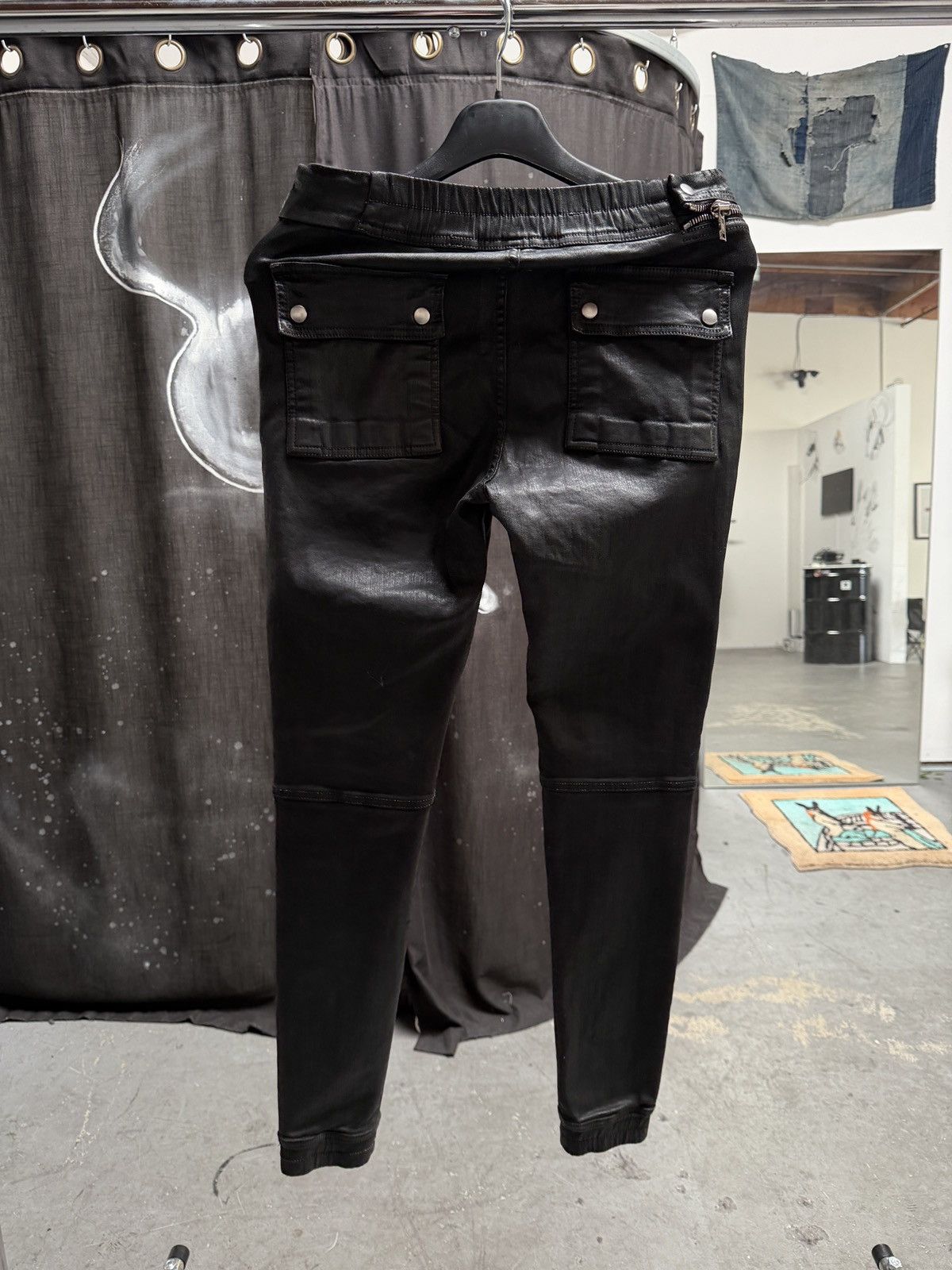 Rick Owens Rick Owens Waxed Aircut Pants Size US 28 / EU 44 - 2 Thumbnail