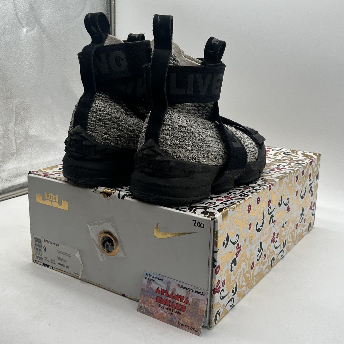 Nike Kith x lebron Lifestyle 15 concrete Size US 9 / EU 42 - 5 Thumbnail