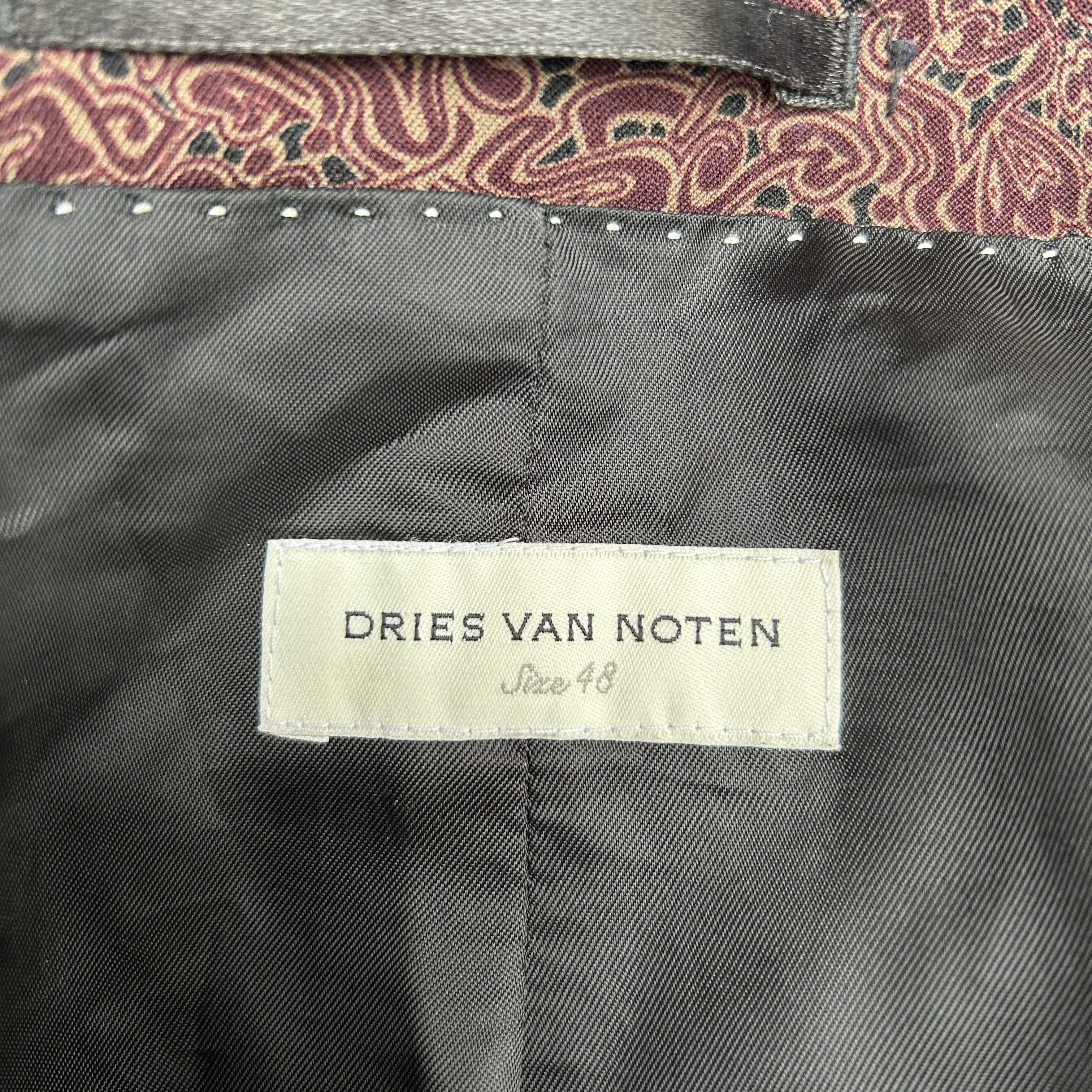 Dries Van Noten Dries van Noten Red Patterned Blazer Jacket Size 48R - 7 Thumbnail