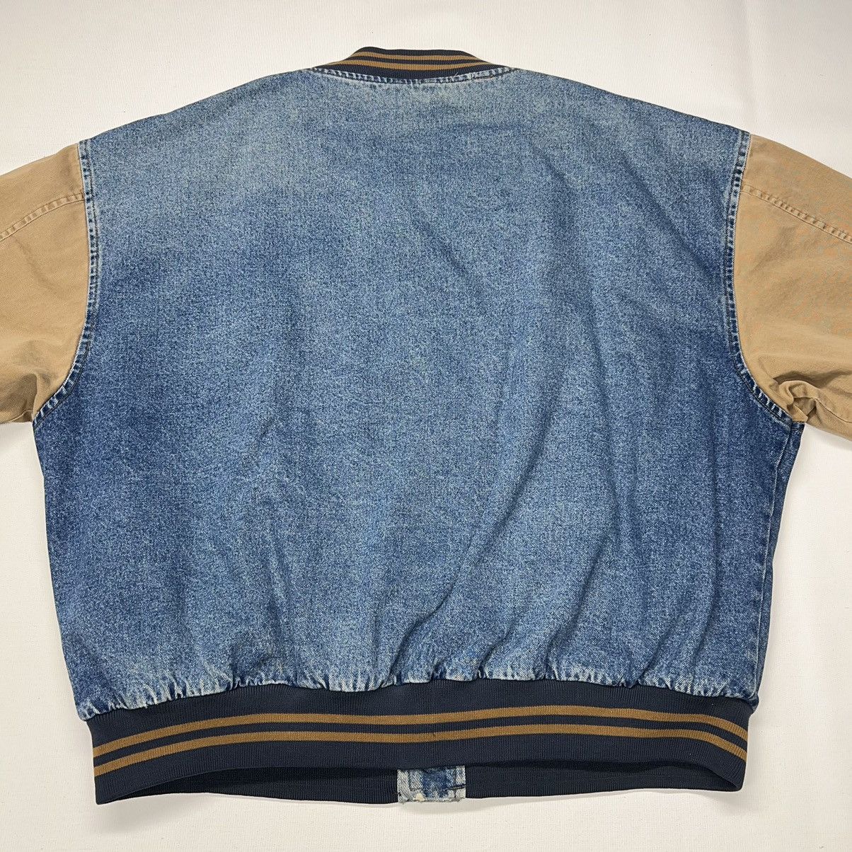 Dunbrooke × Vintage VTG Dunbrooke Denim Jacket Jersey State Police Jean Varsity Size US XXL / EU 58 / 5 - 18 Thumbnail