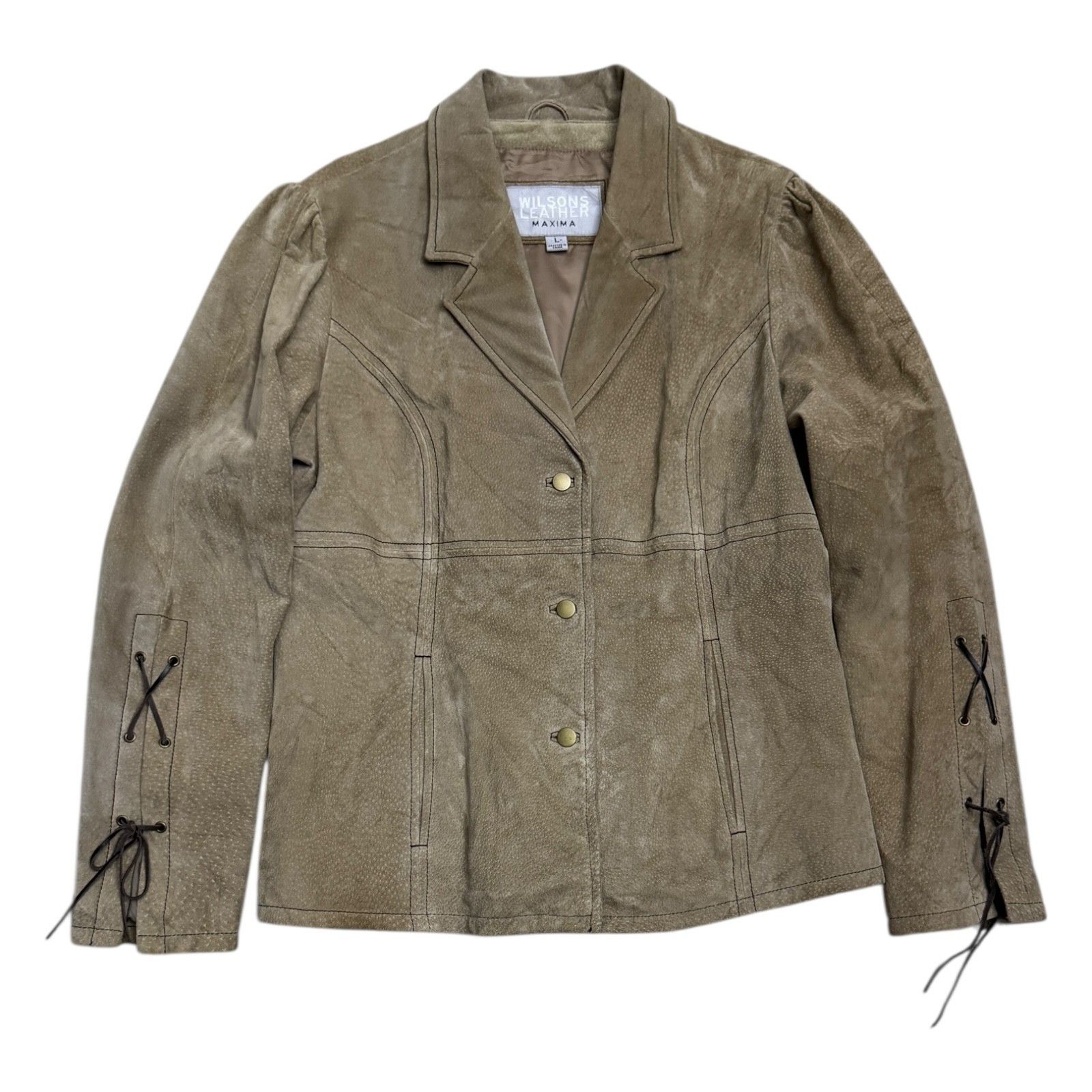 Wilsons Leather WILSONS LEATHER Suede Luxury Vintage Y2K Jacket Large Size L / US 10 / IT 46 - 1 Thumbnail