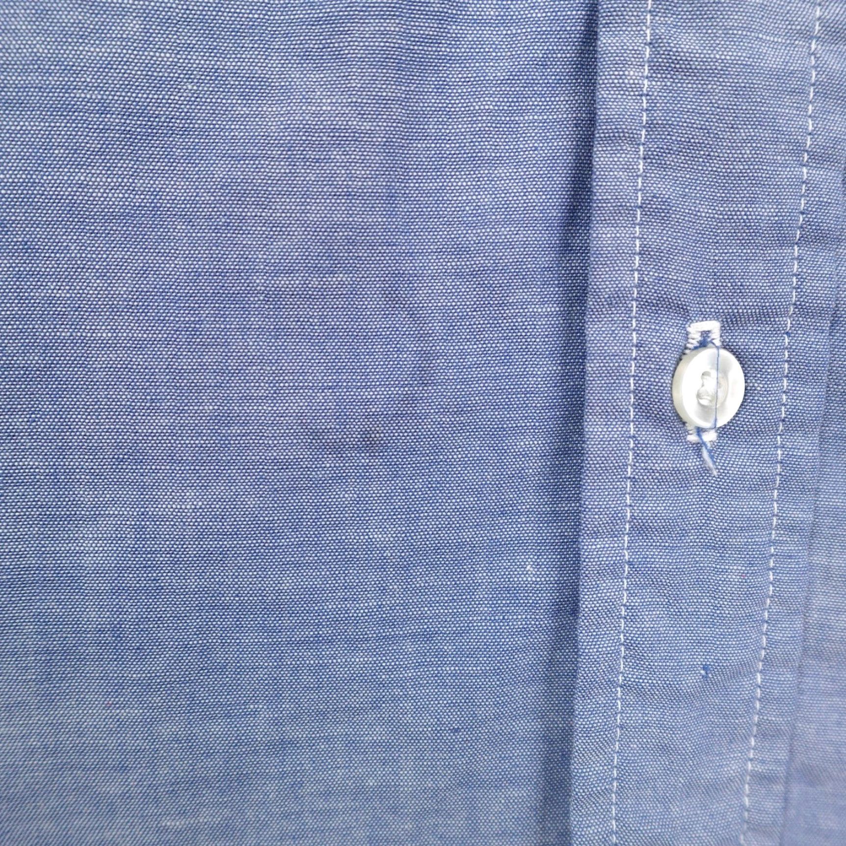 Sears VINTAGE Fieldmaster Sears Shirt Mens 2XL Tall Blue Chambray 70s Button Up Work Size US XXL / EU 58 / 5 - 4 Thumbnail