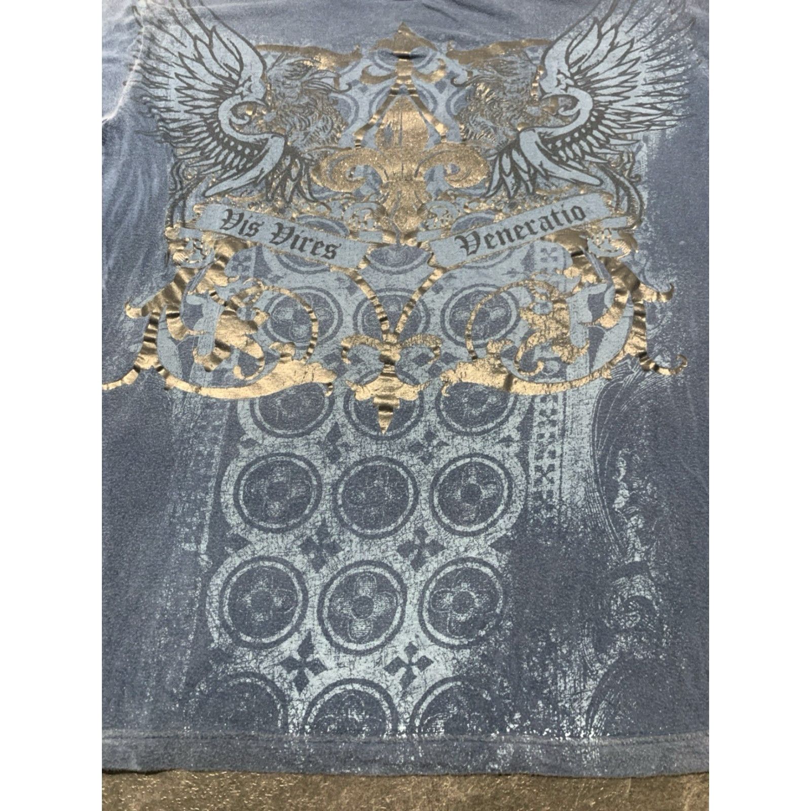 Vintage VINTAGE Helix T-shirt Men 2XL Blue 2000s Y2K Regular Size US XXL / EU 58 / 5 - 3 Thumbnail
