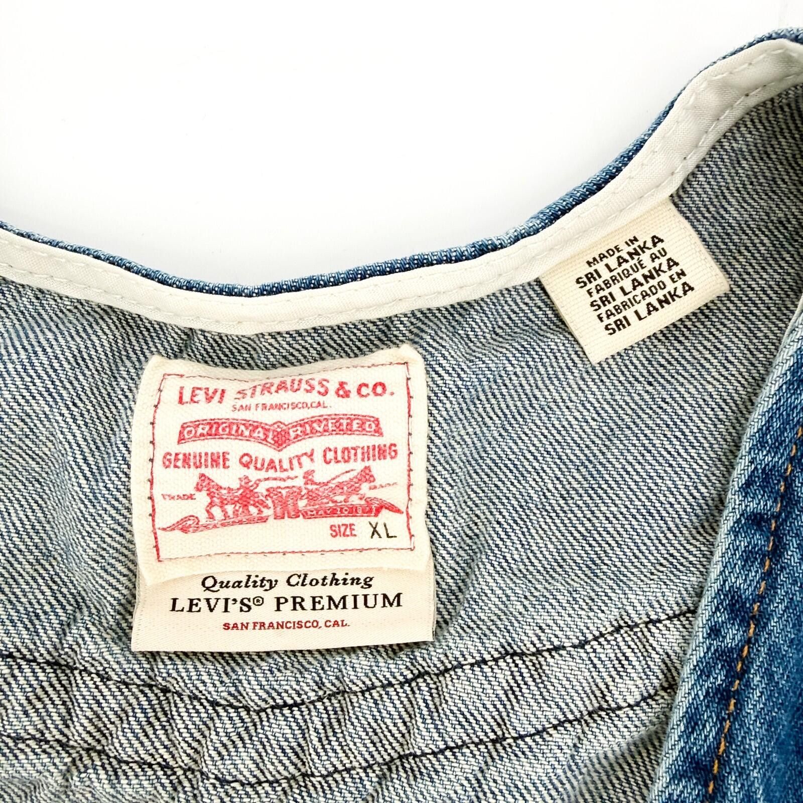 Levi's Levi Braided Denim Western Vest Blue Button Vintage Size XL Size XL / US 12-14 / IT 48-50 - 3 Thumbnail